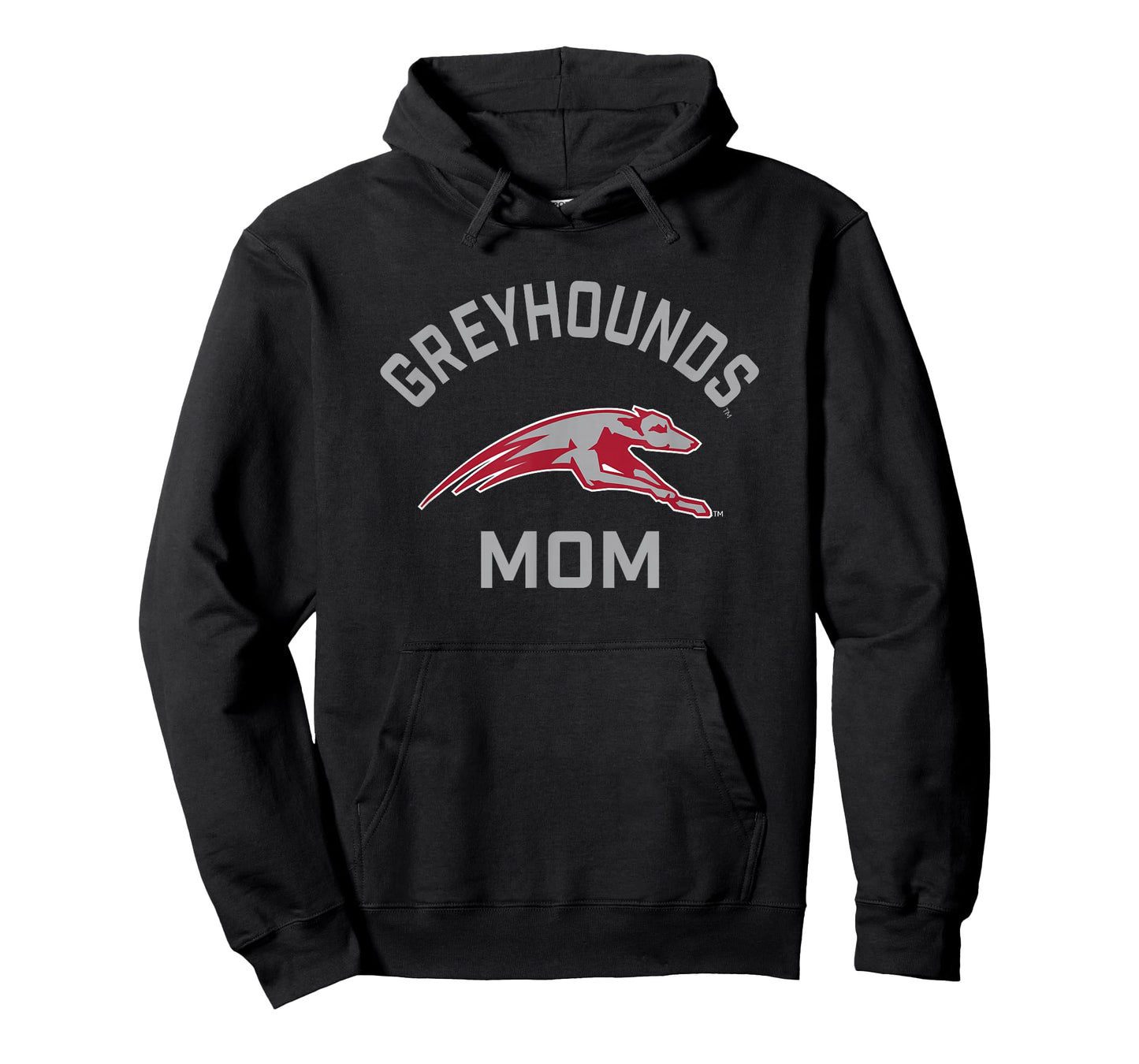Campus Lab UIndy Greyhounds Arched Mom T-Shirt - Unisex-Adults, Short Sleeve, Black, Small