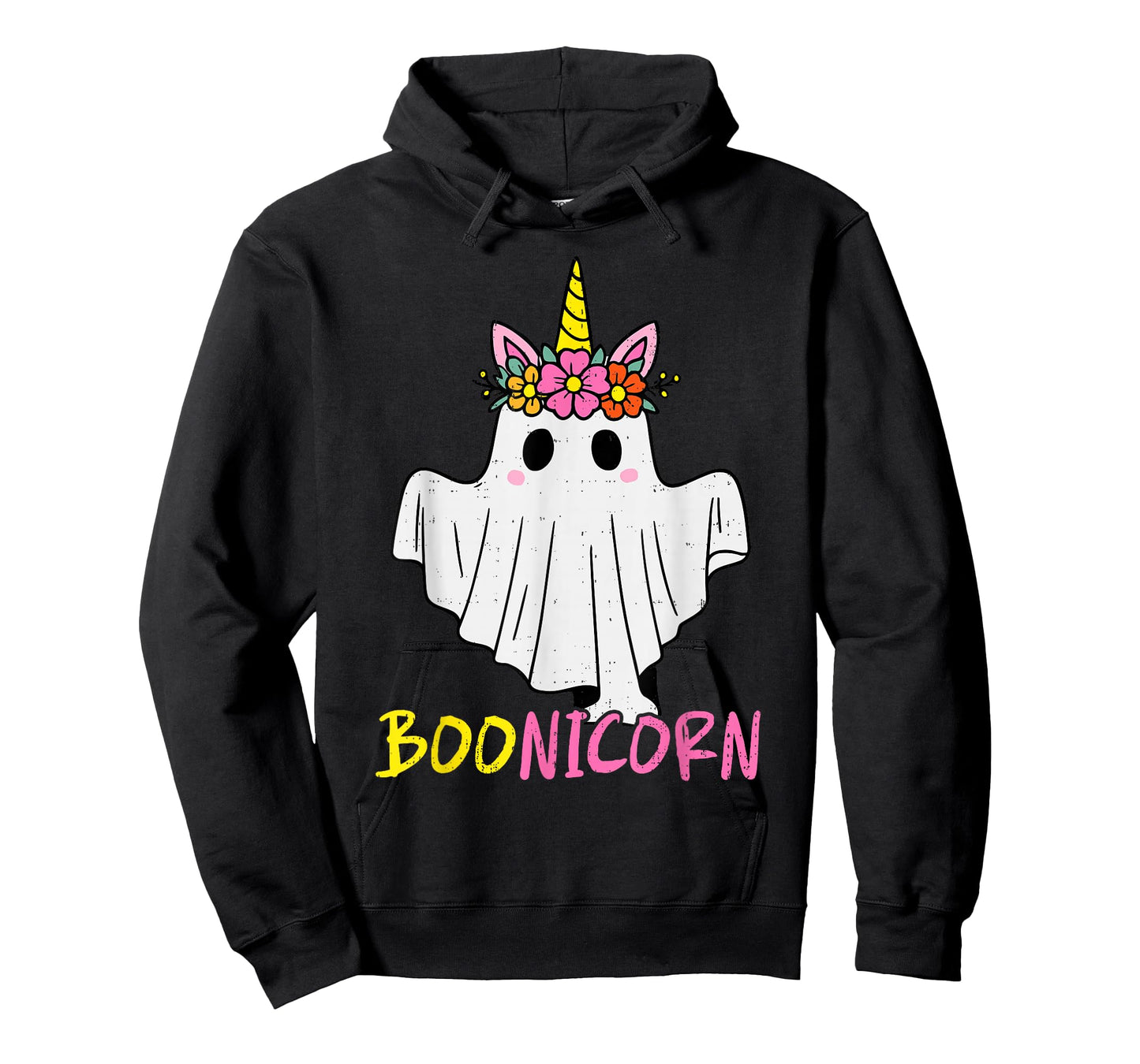 Boonicorn Ghost Unicorn Magical Spooky Halloween Girl Womens T-Shirt
