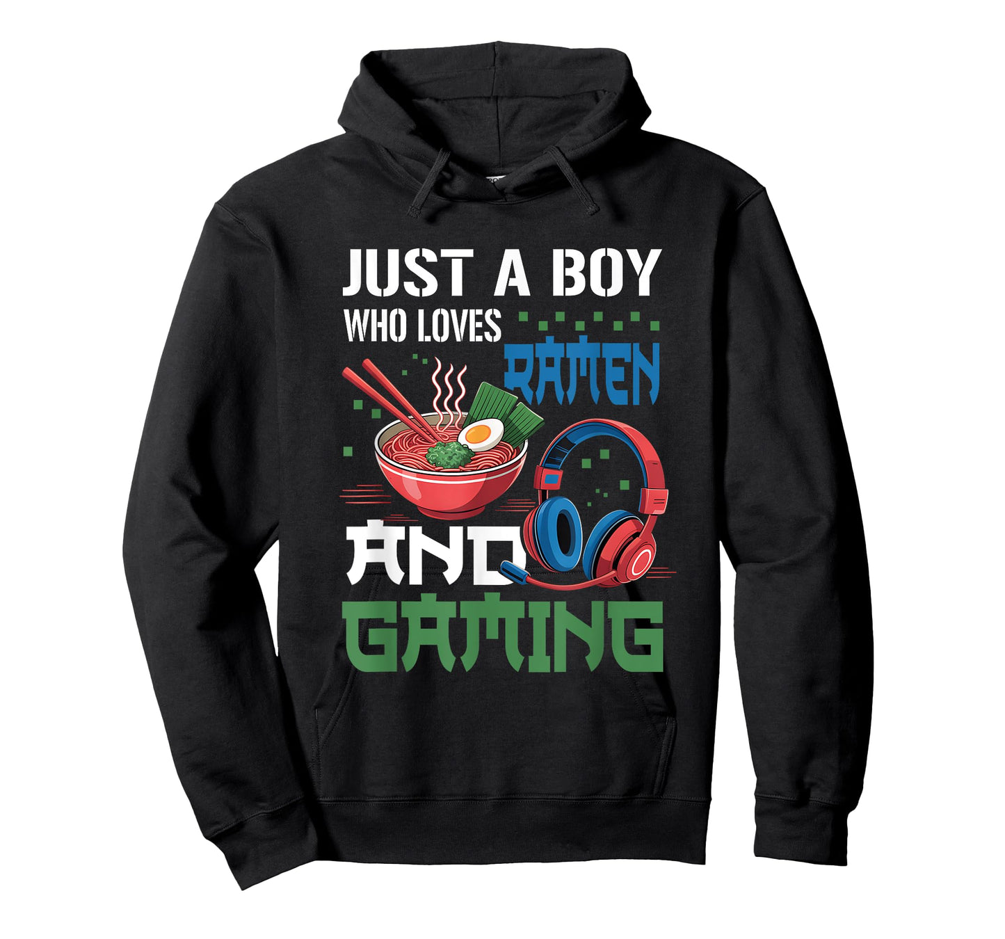 Just A Boy Who Loves Ramen and Gaming Anime Video Game T-Shirt