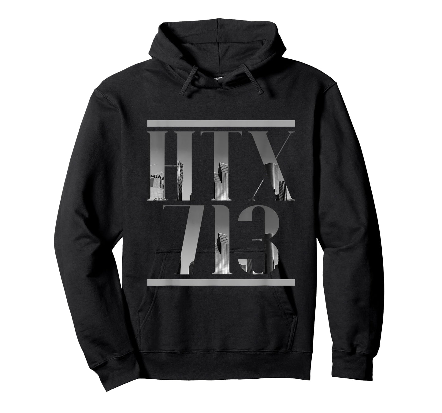 HTX 713 Houston Strong H-Town Vibe Houston skyline Texas T-Shirt