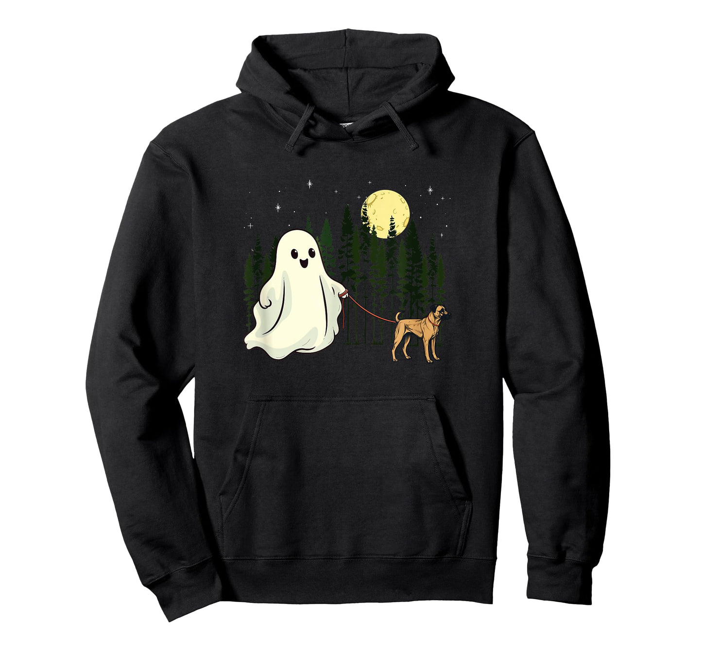Black Mouth Cur Walking Ghost Halloween Funny Kids Costume T-Shirt