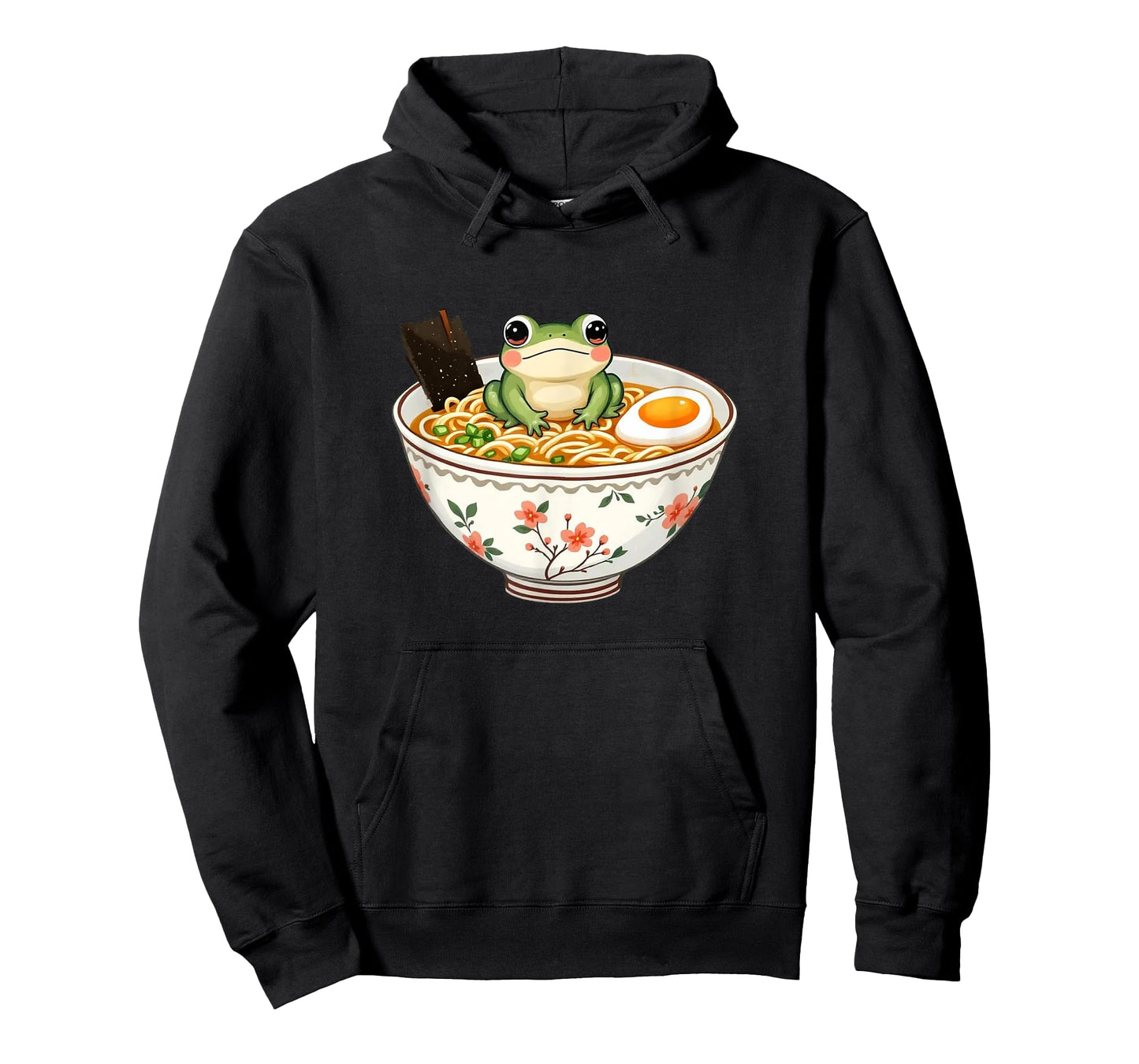 Cute Kawaii Frog In A Ramen Bowl Anime Lover Men Women Kids T-Shirt