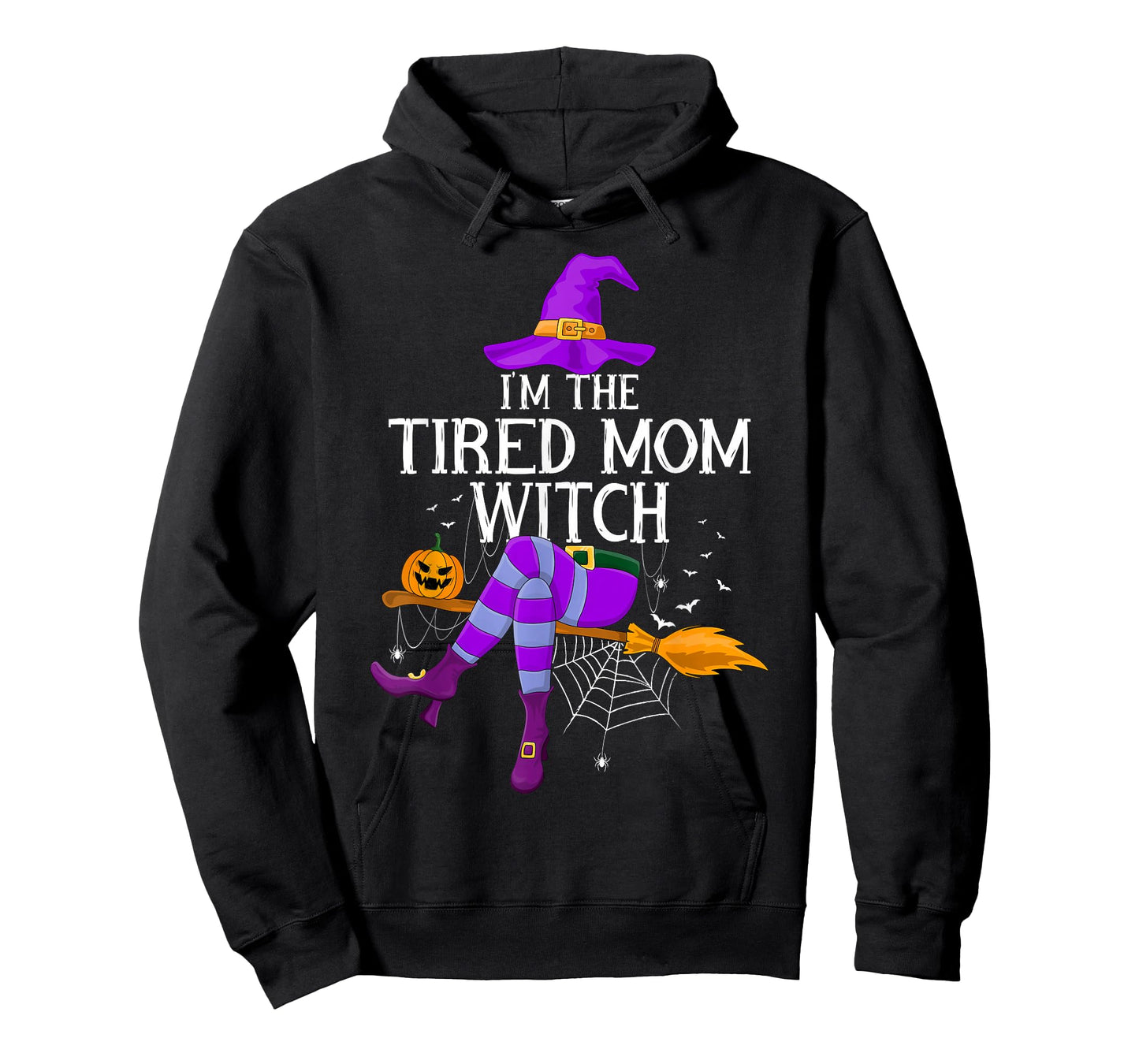 Matching Family Costume I'm The Tired Mom Witch Halloween T-Shirt