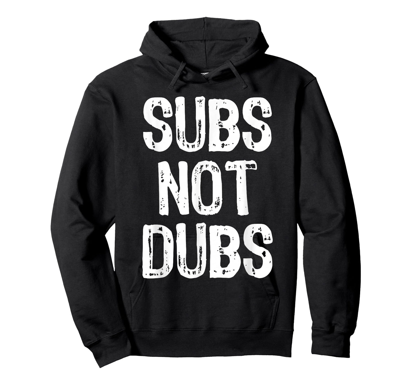 Subs Not Dubs Funny Cool Anime Lover Gift Christmas T-Shirt