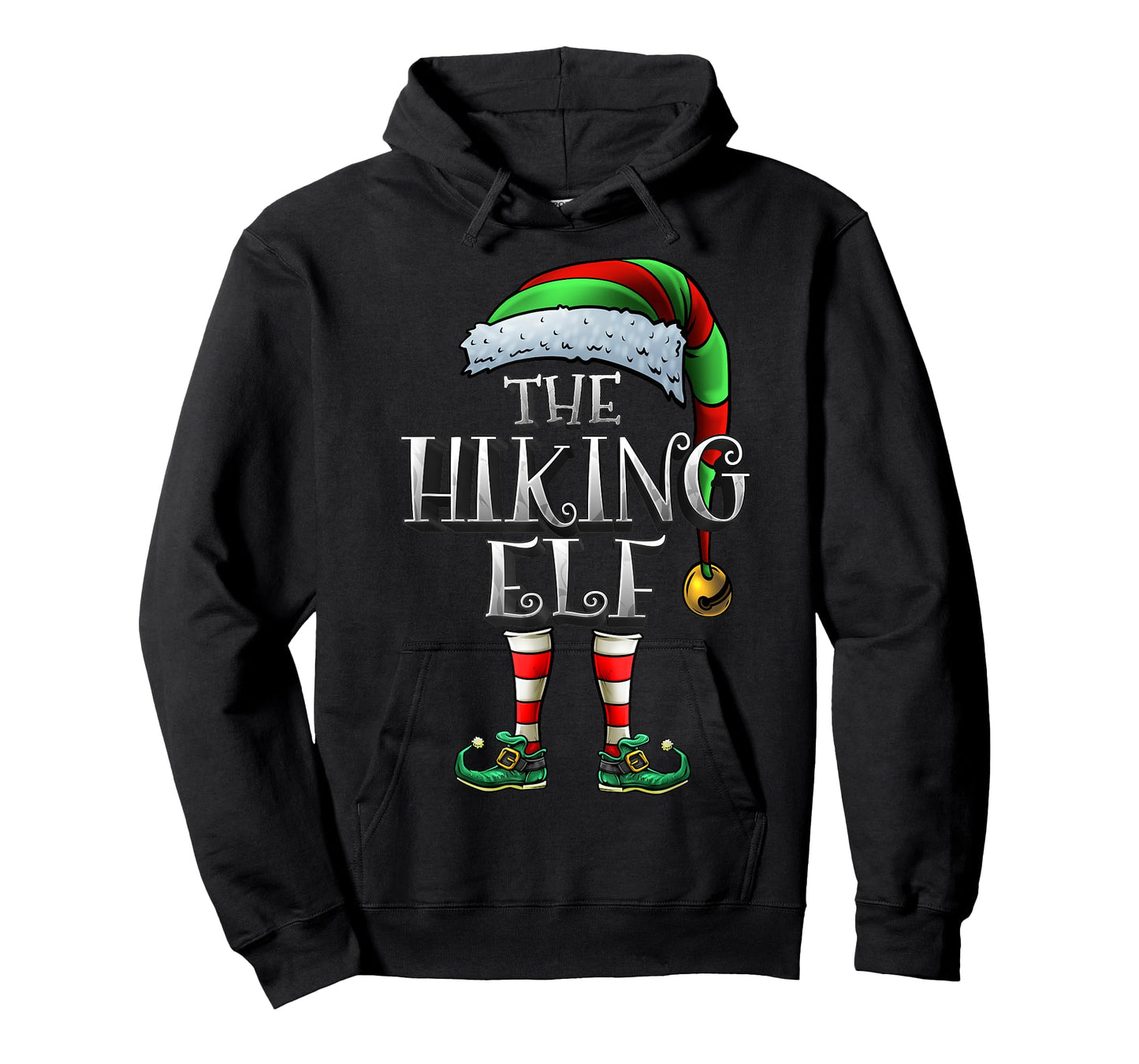 The Hiking Elf Shirt Matching Family Hiking Christmas Elf T-Shirt