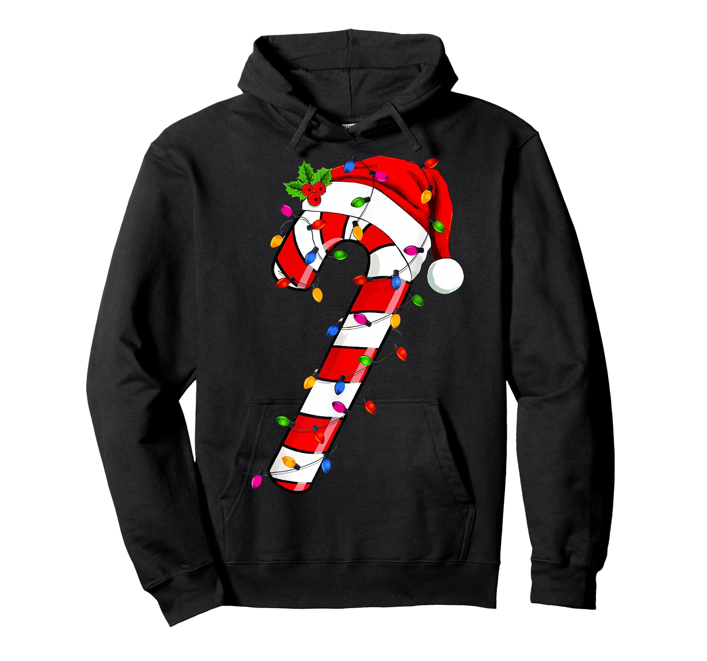 Christmas Candy Cane Santa Xmas Kids Toddler Youth Women Men T-Shirt