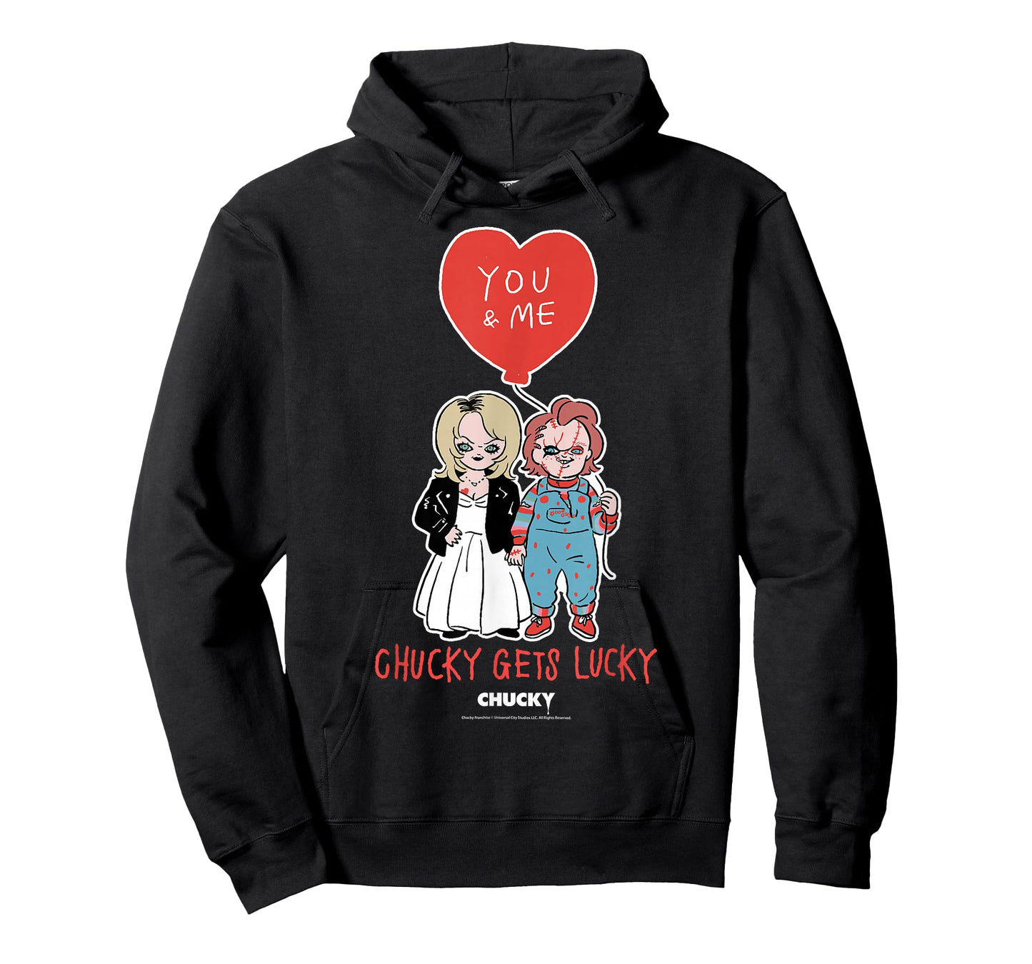 Chucky & Tiffany Chucky Gets Lucky Valentine T-Shirt