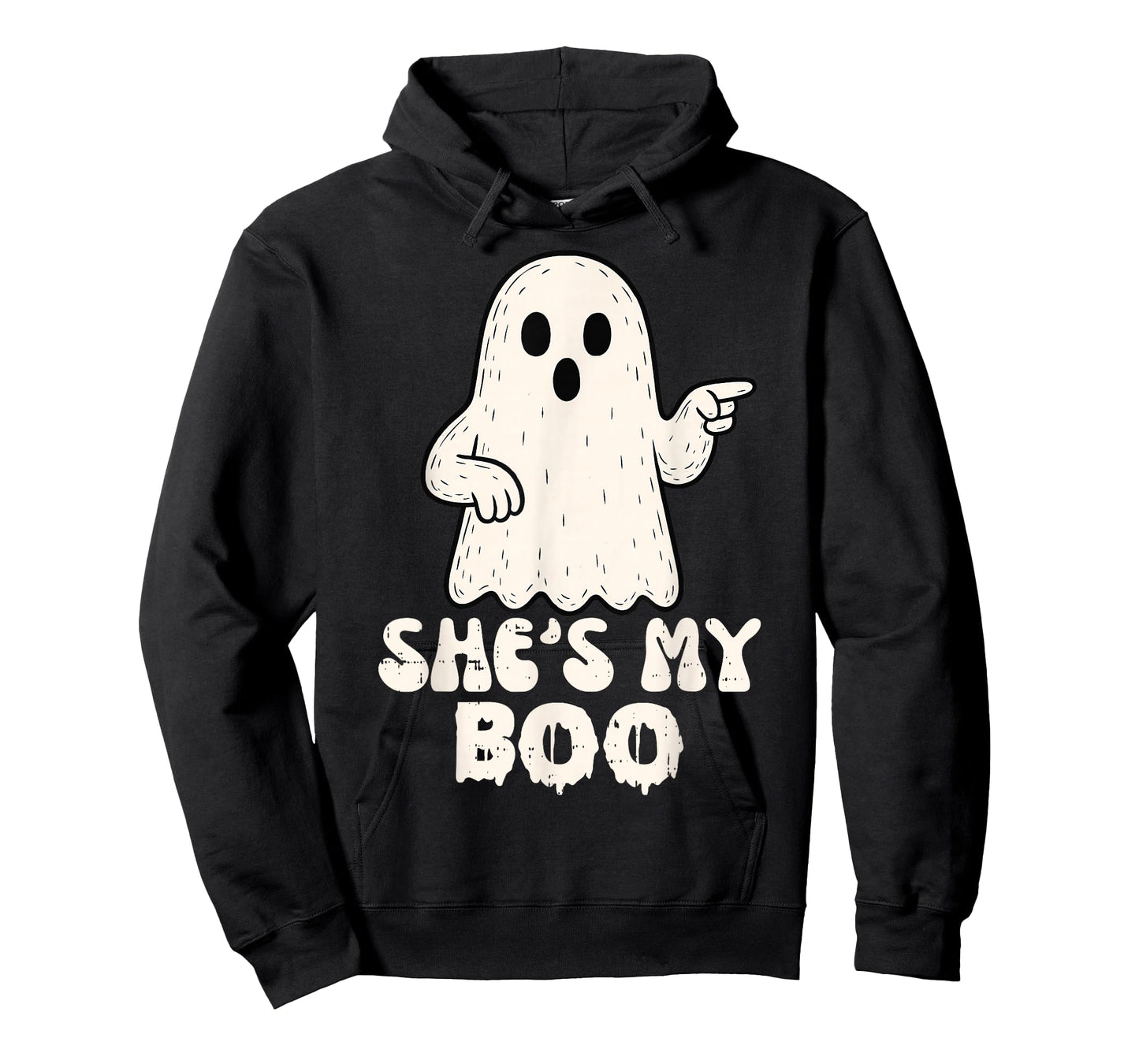 She's My Boo Couples Matching Halloween Costume Ghost T-Shirt