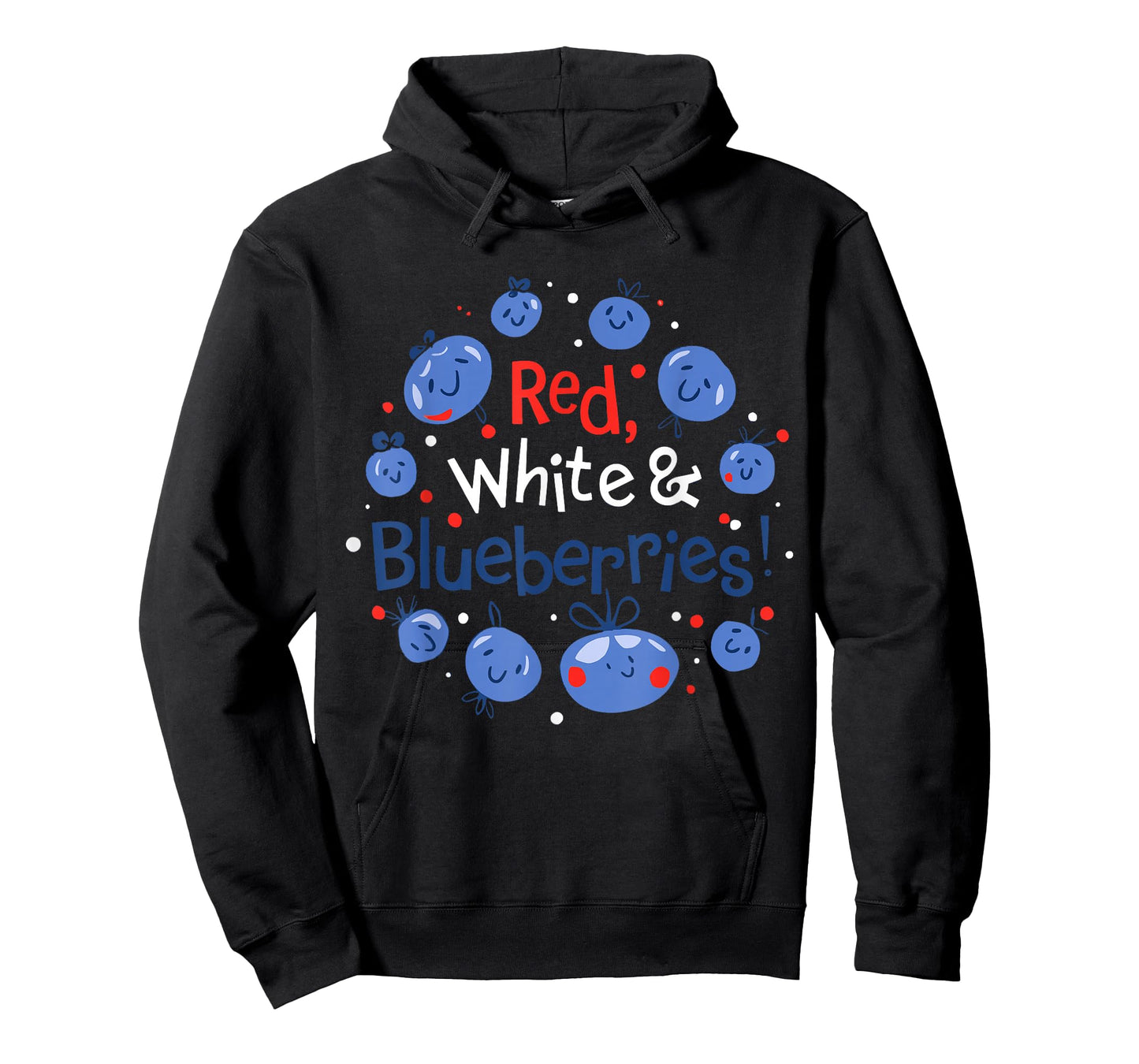 Funny Vintage Red, White and Blueberries Patriot T-Shirt
