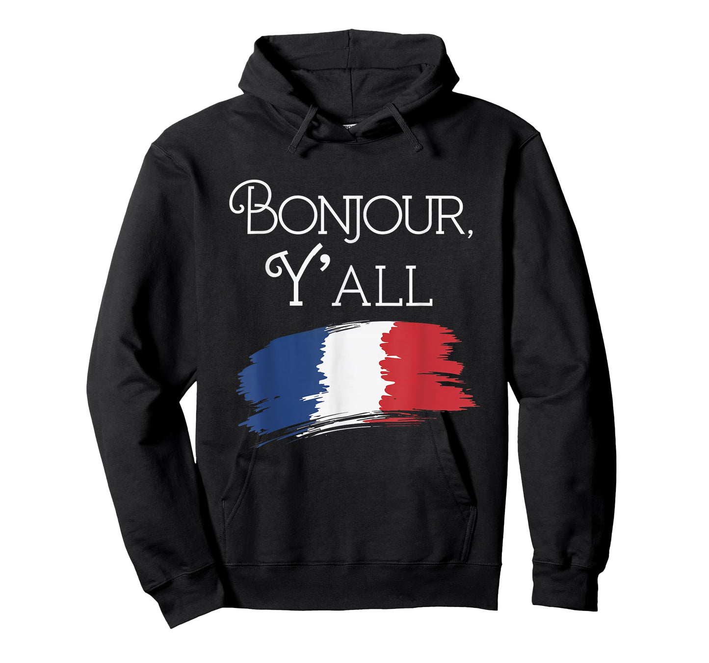 Bonjour Y'All French Culture Travel France Flag T-Shirt