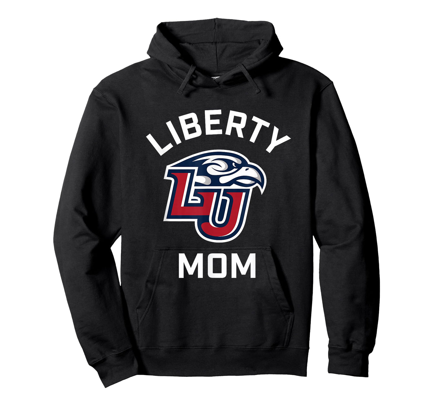 Liberty University Flames Arched Mom T-Shirt