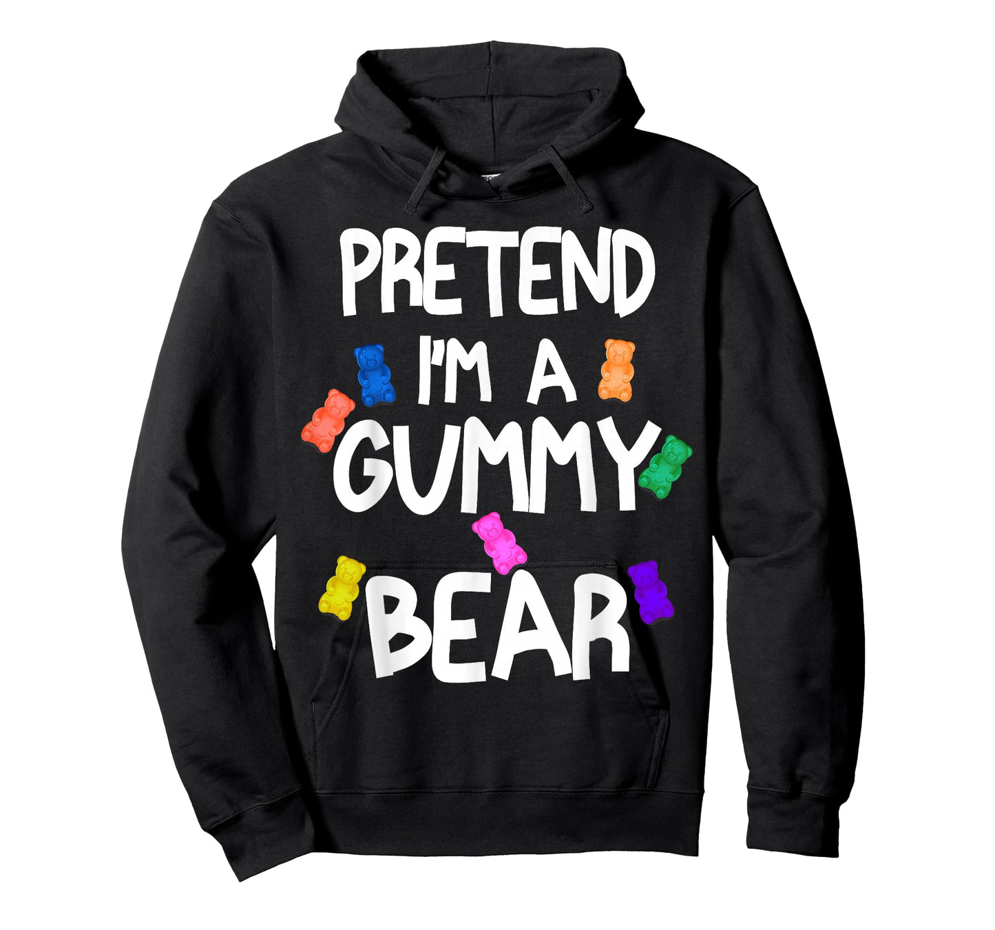 Pretend I'm A Gummy Bear Tee Funny Lazy Halloween Costume T-Shirt