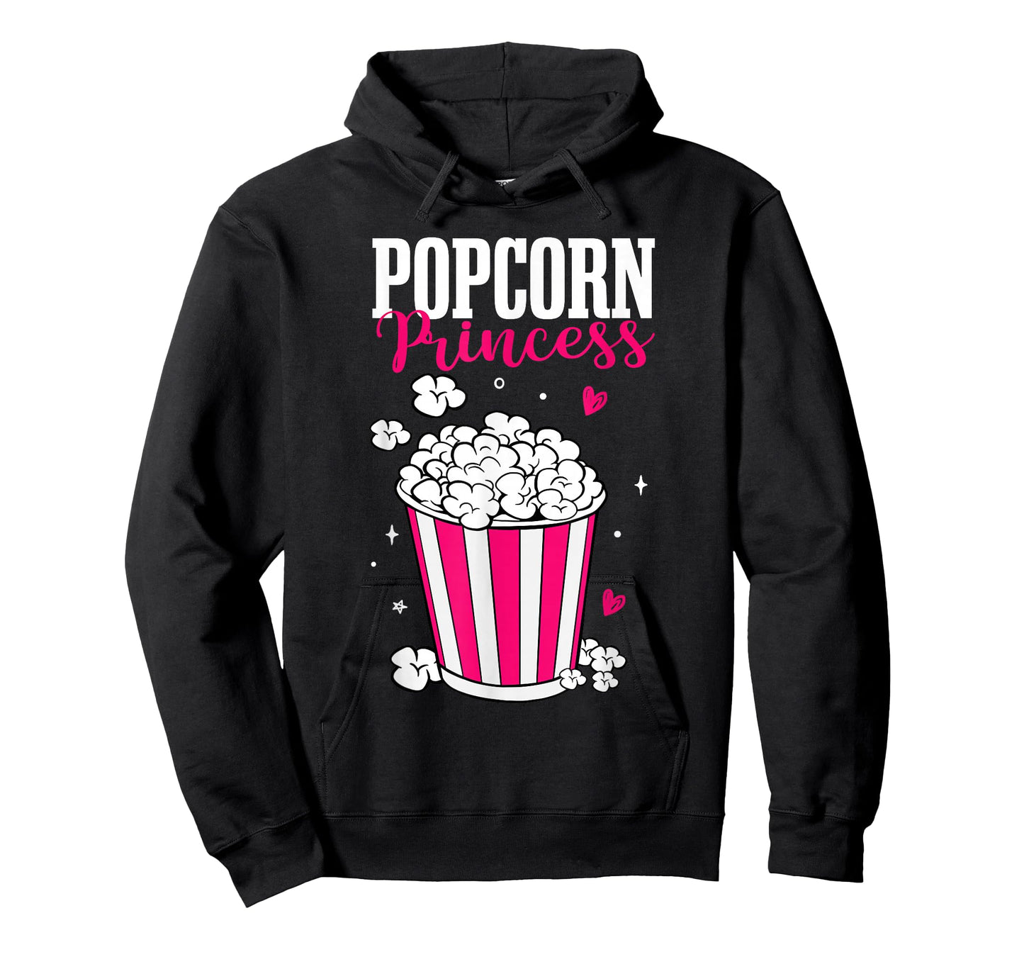 Popcorn Princess Women Cute Movie Night Cinema Snack T-Shirt