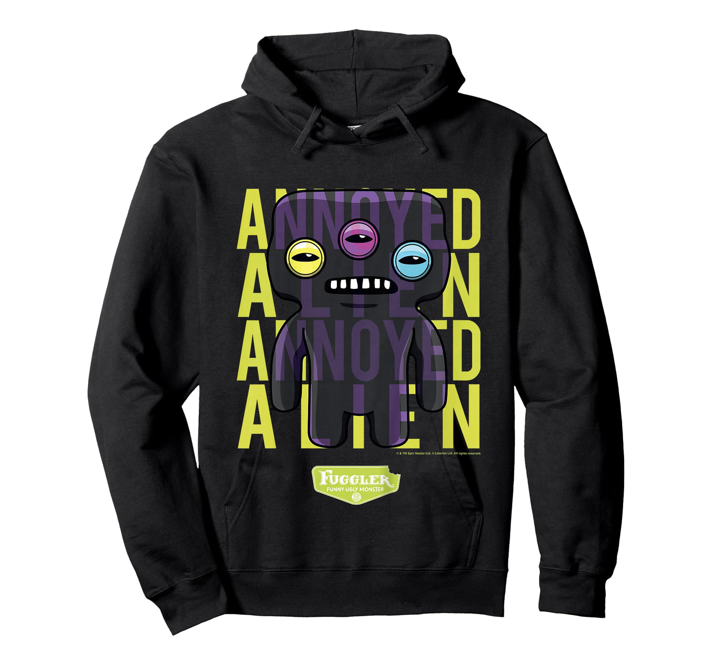 Fuggler Annoyed Alien Black Laboratory Misfits Kids T-Shirt