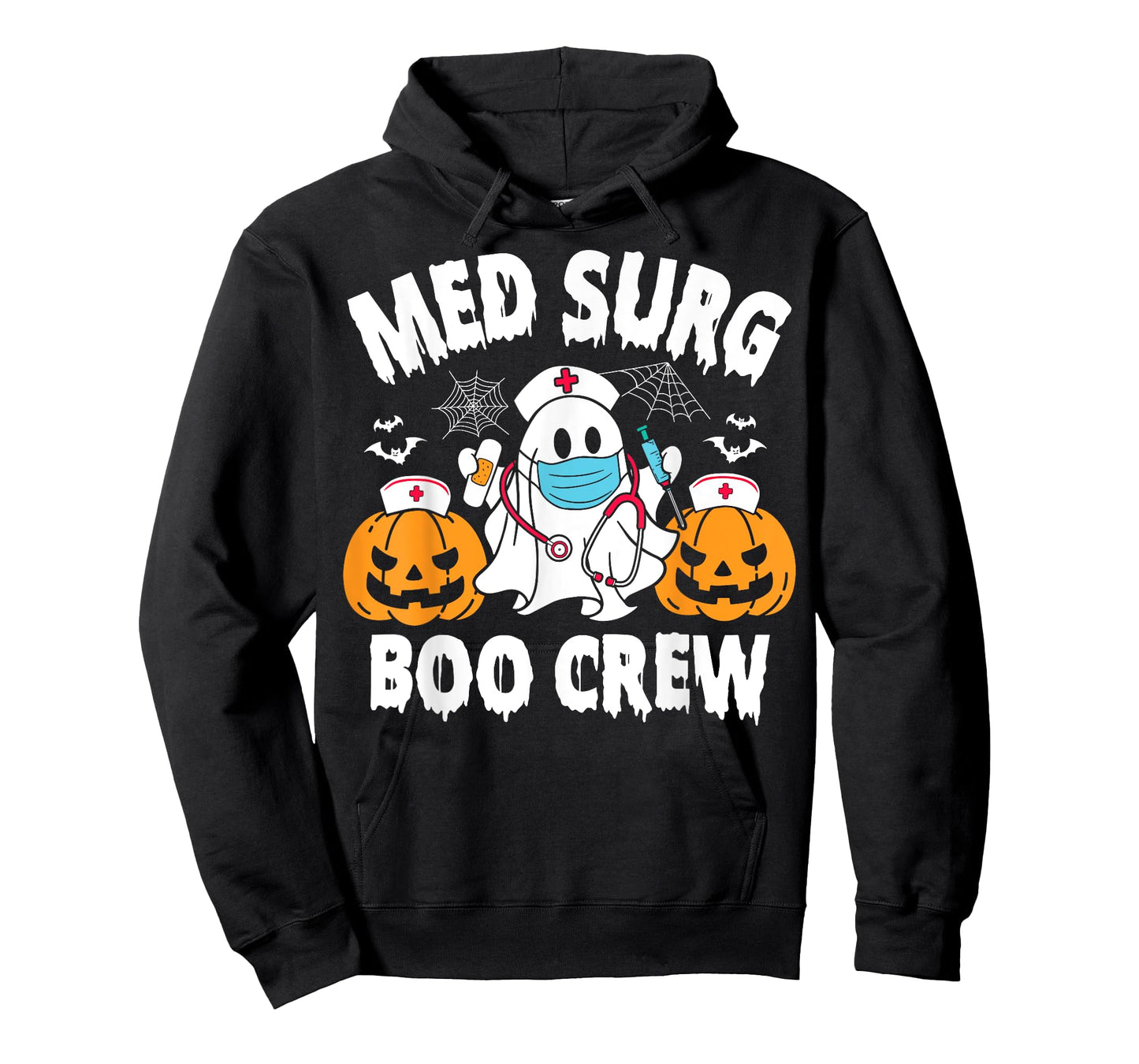 Med Surg Boo Crew Funny Ghost Women Nurse Halloween T-Shirt