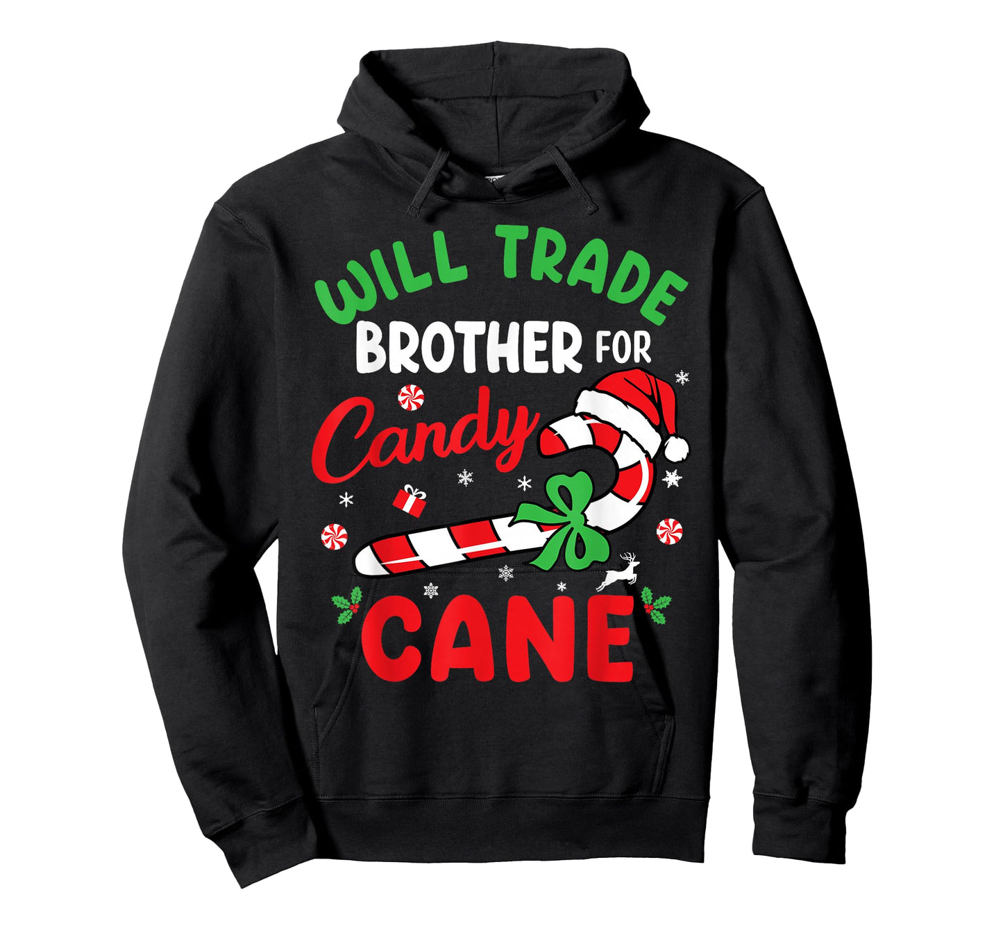 Christmas Will Trade Brother For Candy Cane Family Kids T-Shirt
