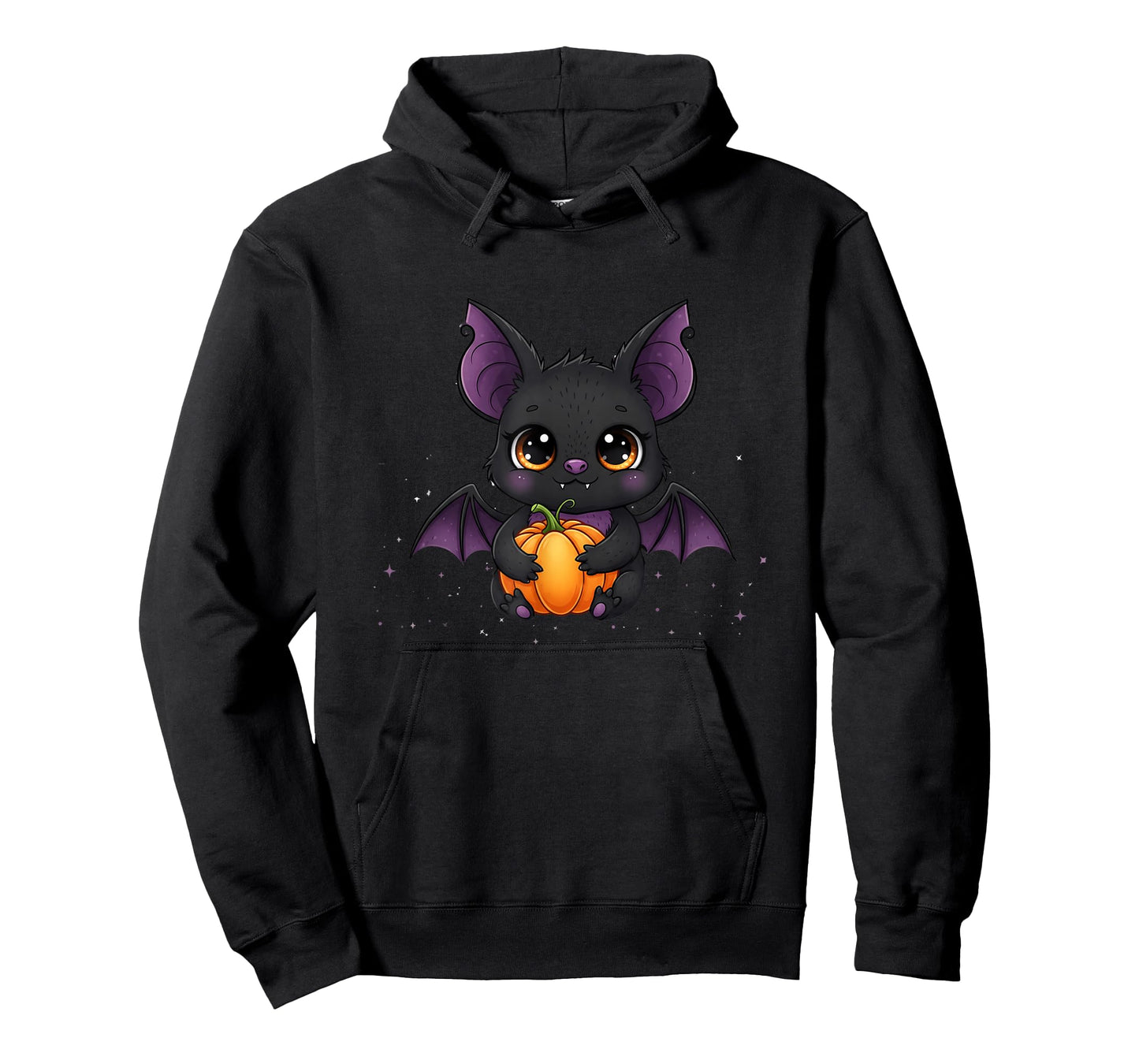 Cute Bat Hugging Pumpkin at Night T-Shirt