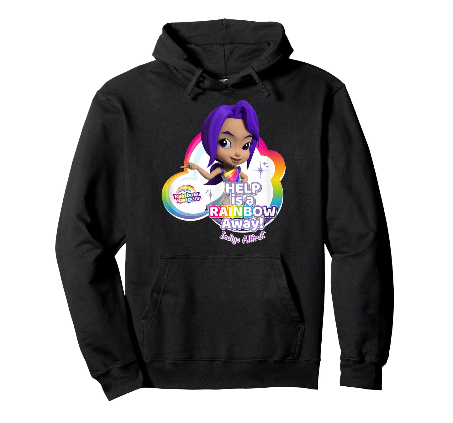 Rainbow Rangers Indigo Allfruit "Help is a Rainbow Away" Tee T-Shirt