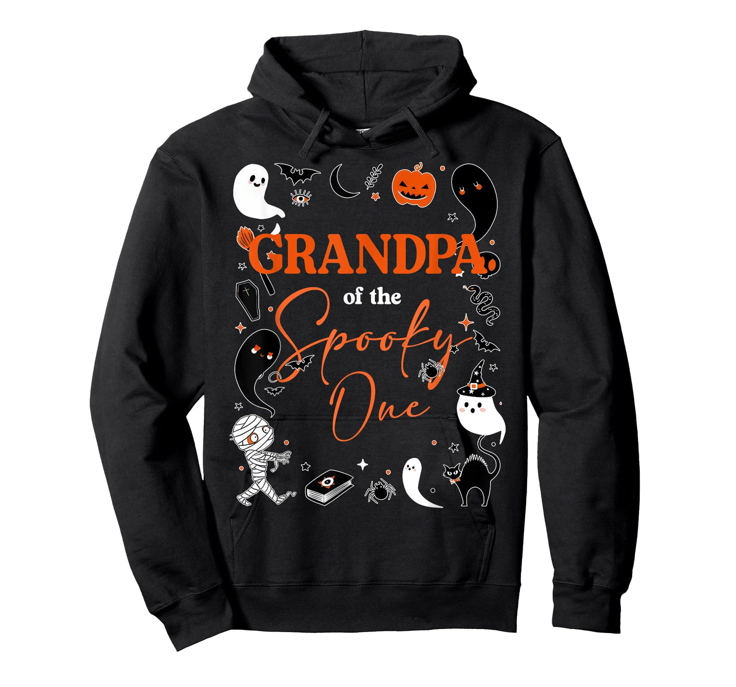 Grandpa of The Spooky One Girl First Birthday Pink Halloween T-Shirt