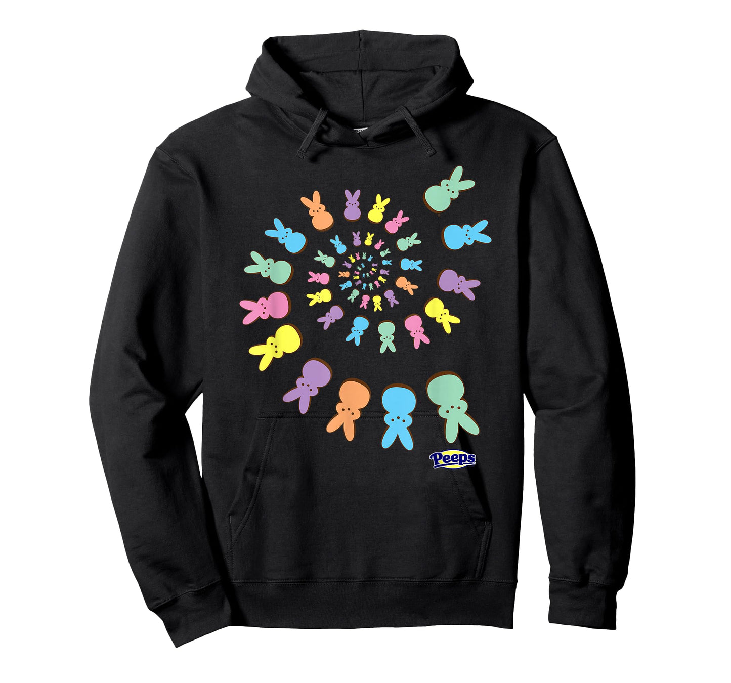 Peeps Easter Colorful Spiral Of Sugary Bunnies T-Shirt
