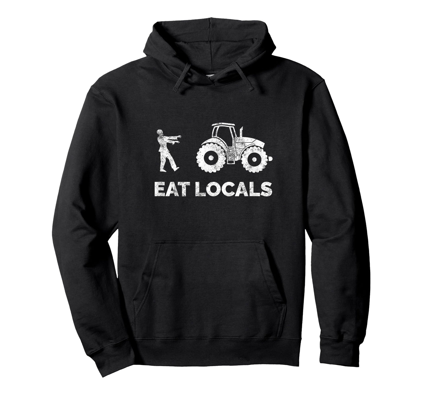 Eat Locals | Funny Zombie Farming Tractor T-Shirt T-Shirt