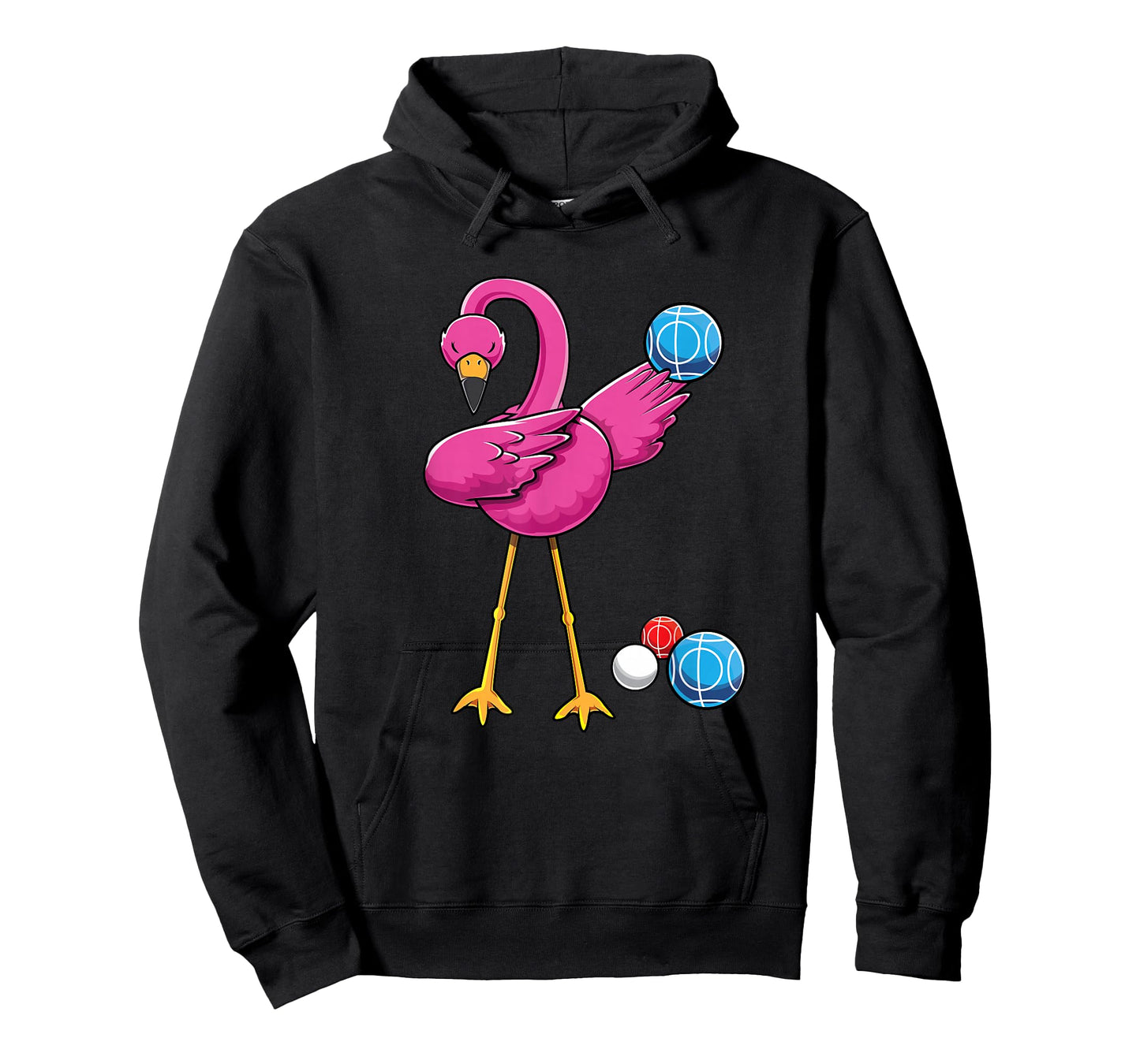 Cute Dabbing Flamingo Bocce Ball Player Boccie Girls Bocci T-Shirt