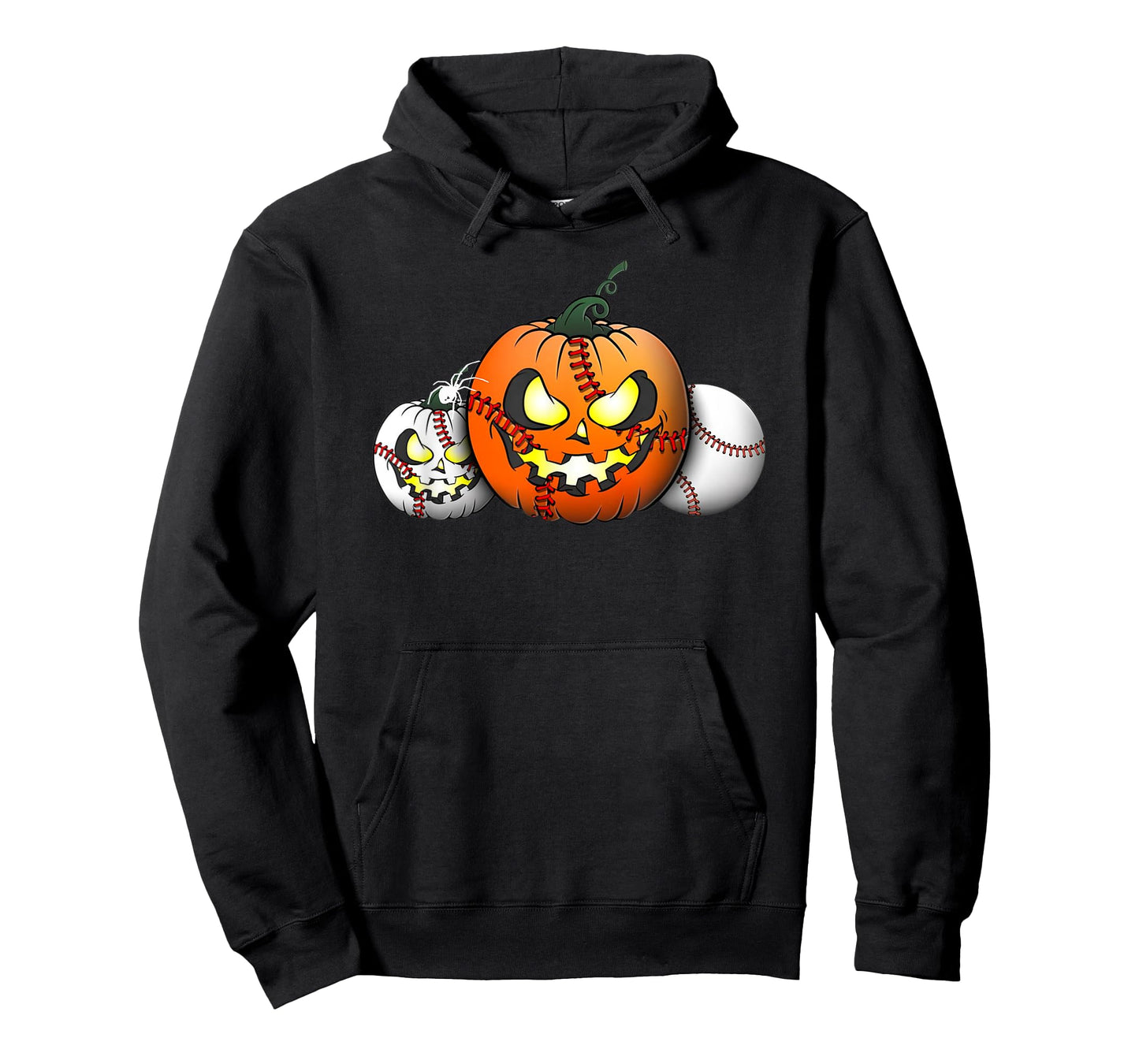 Horror Pumpkin Baseball Halloween Baseball Boys Youth Men T-Shirt