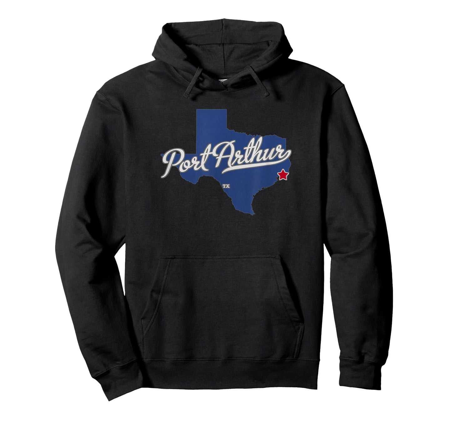 Port Arthur Texas TX Map T-Shirt