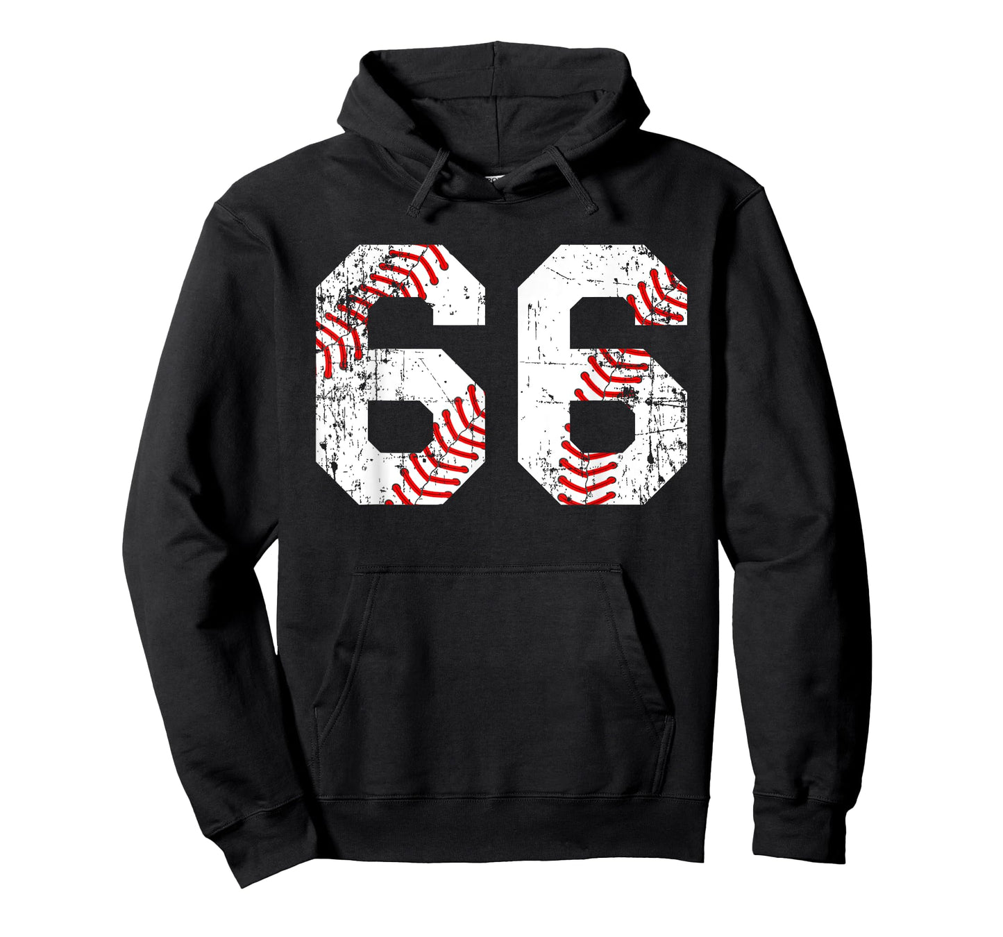 Vintage Baseball 66 Jersey Number T-Shirt