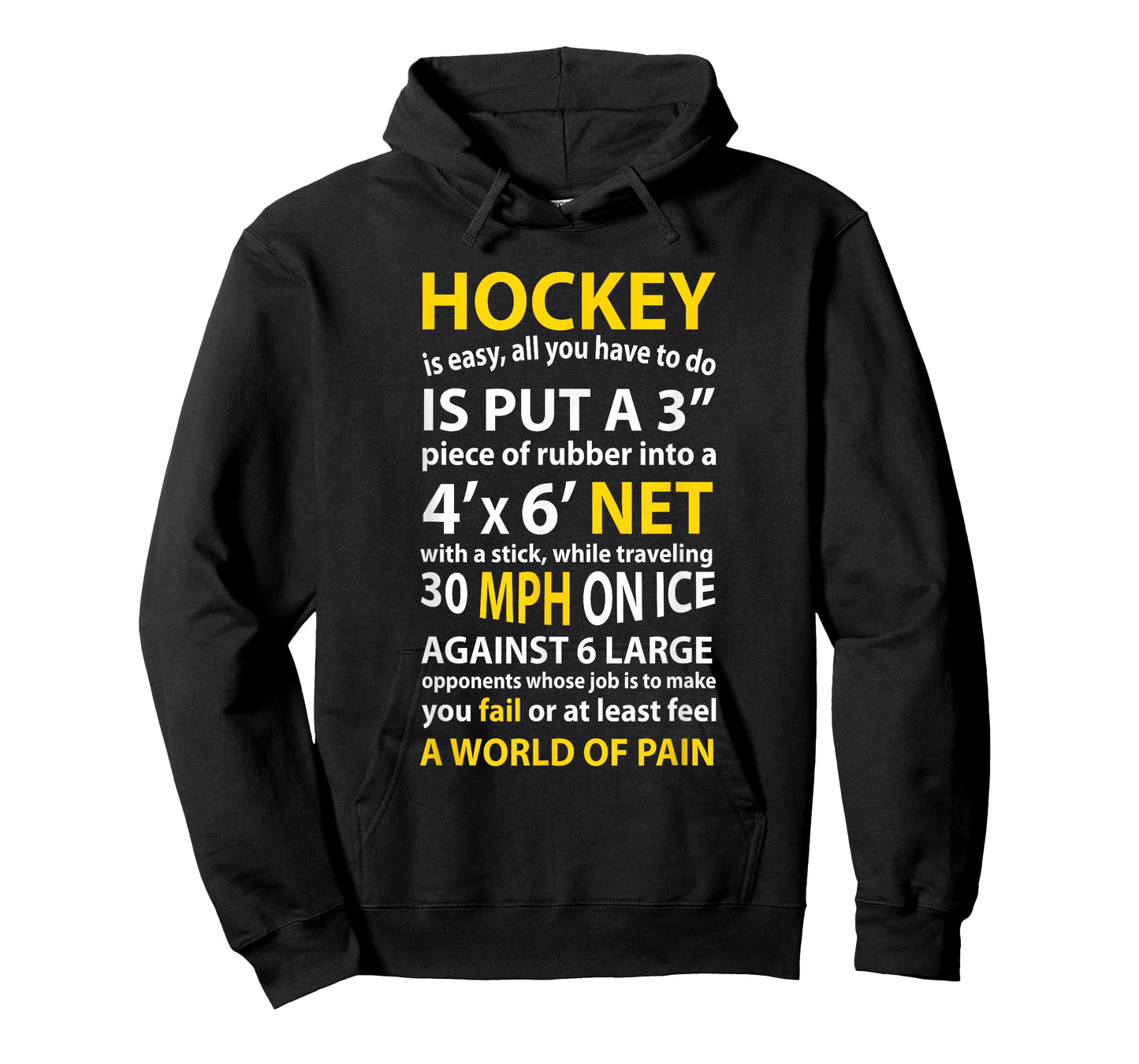 Funny Hockey Quote Hockey Is Easy Gift For Men Women Fans T-Shirt