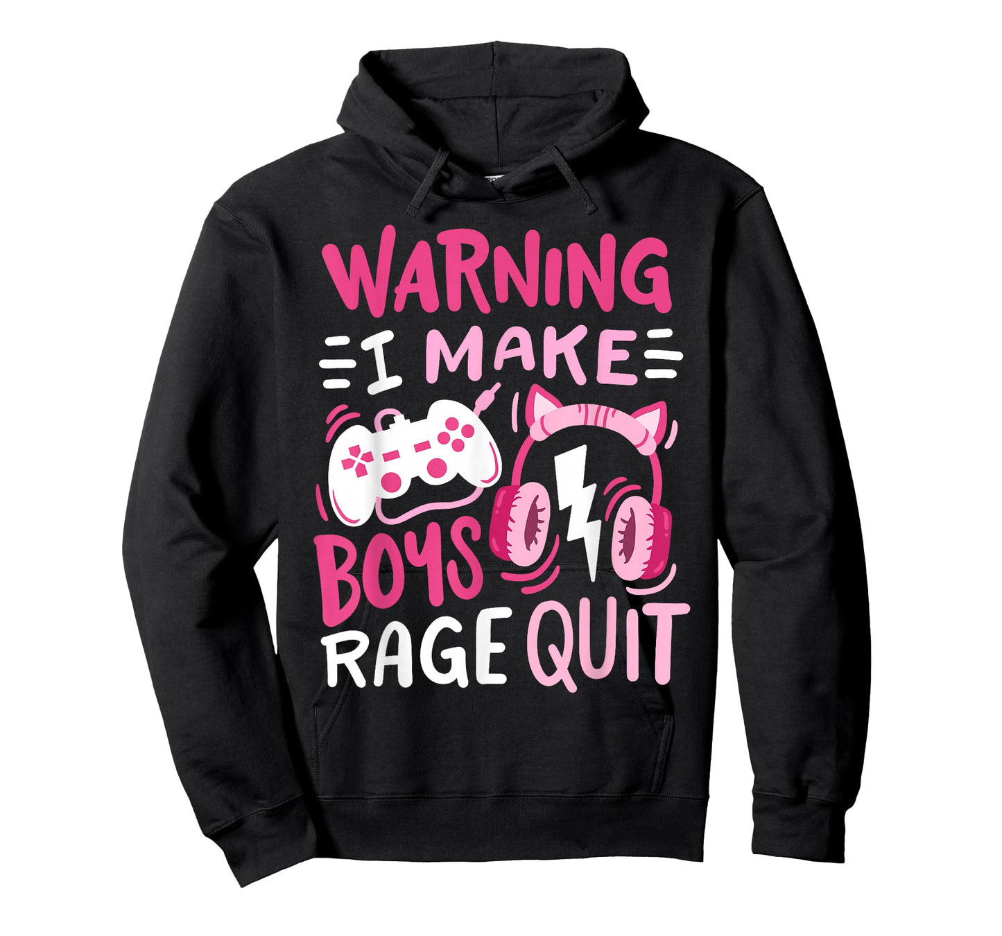 Warning I Make Boys Rage Quit Funny Video Game Gamer Girl T-Shirt