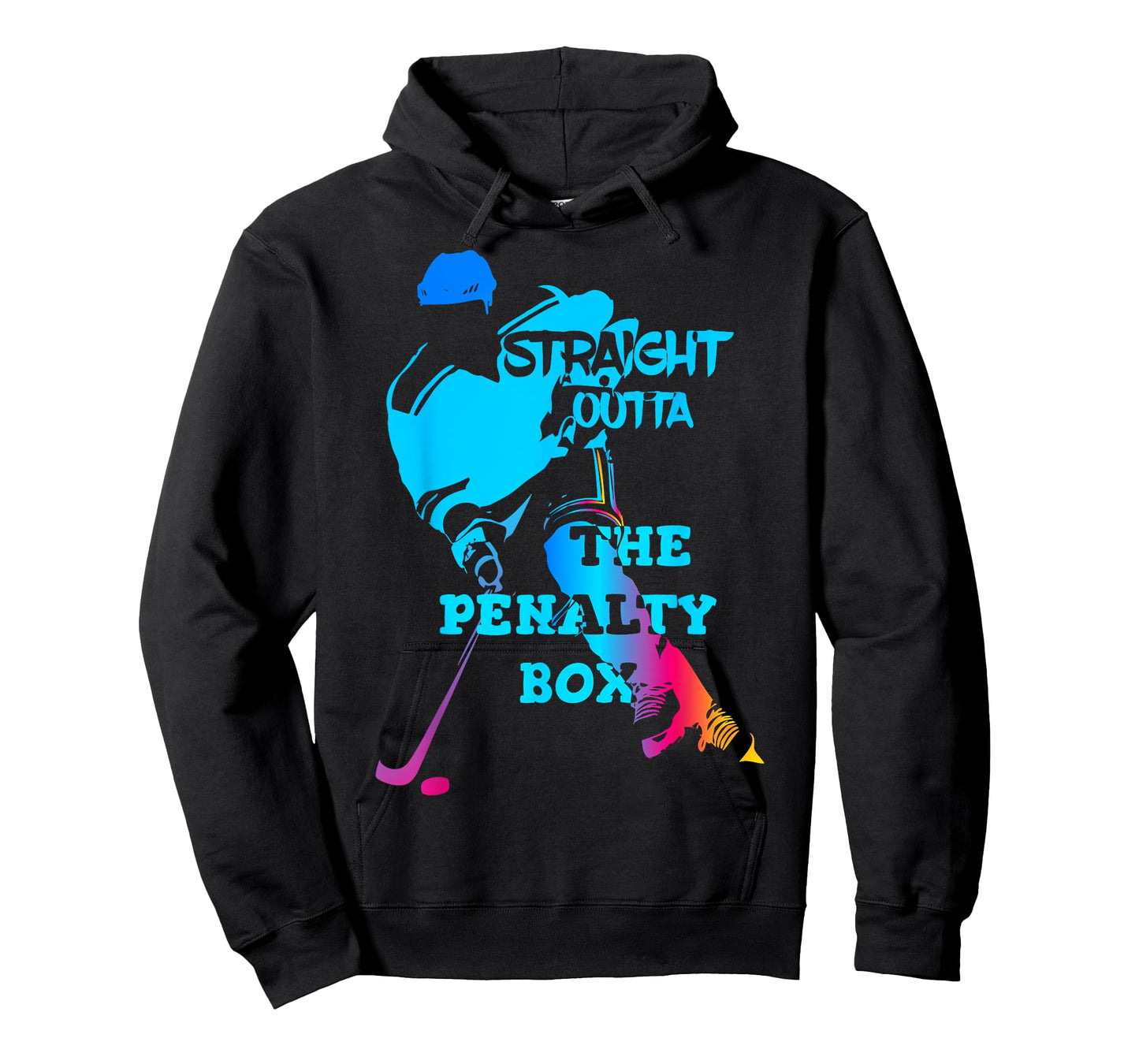 Straight Outta The Penalty Box T-Shirt Funny Ice Hockey Gift T-Shirt
