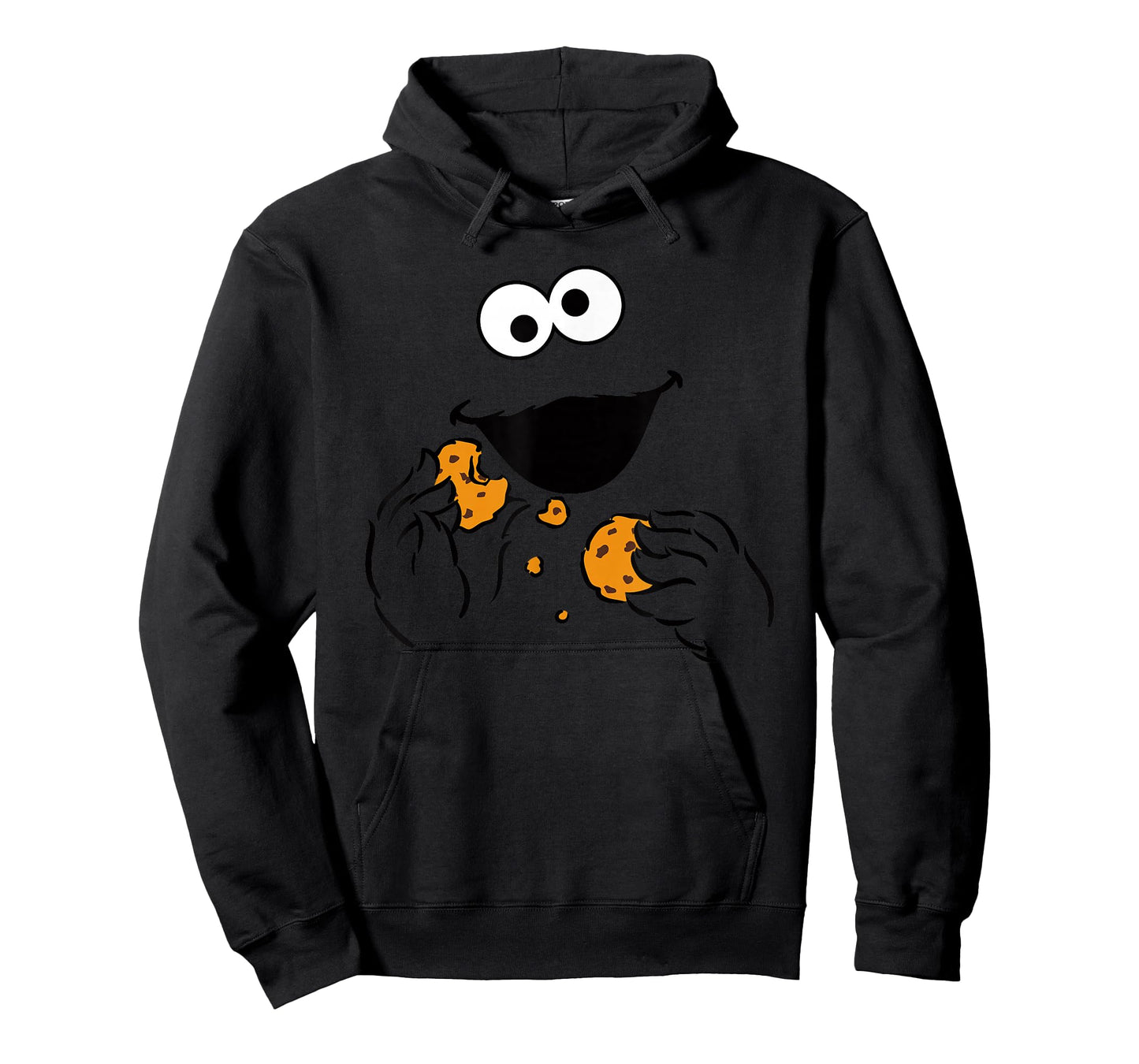 Sesame Street Cookie Monster Om Nom Face Halloween Costume T-Shirt