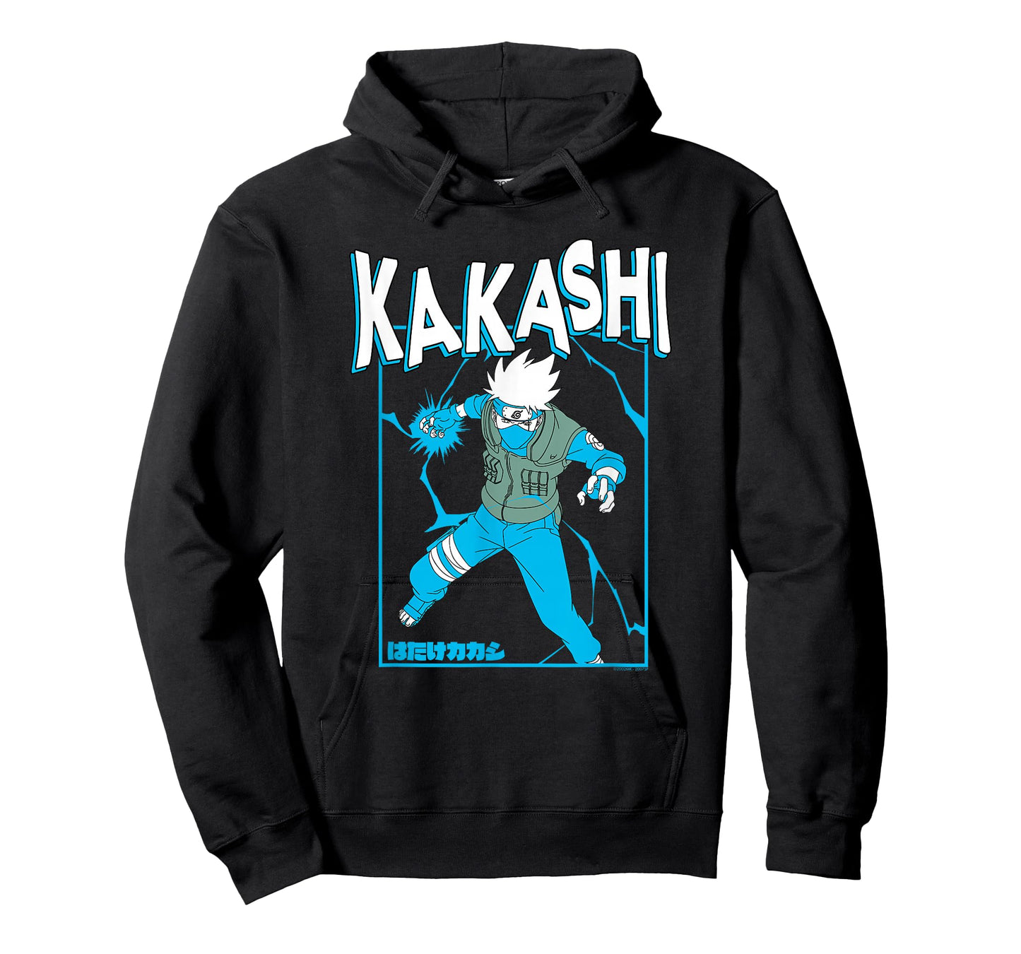 Naruto Shippuden Kakashi Chidori Lightning Sketch Anime T-Shirt