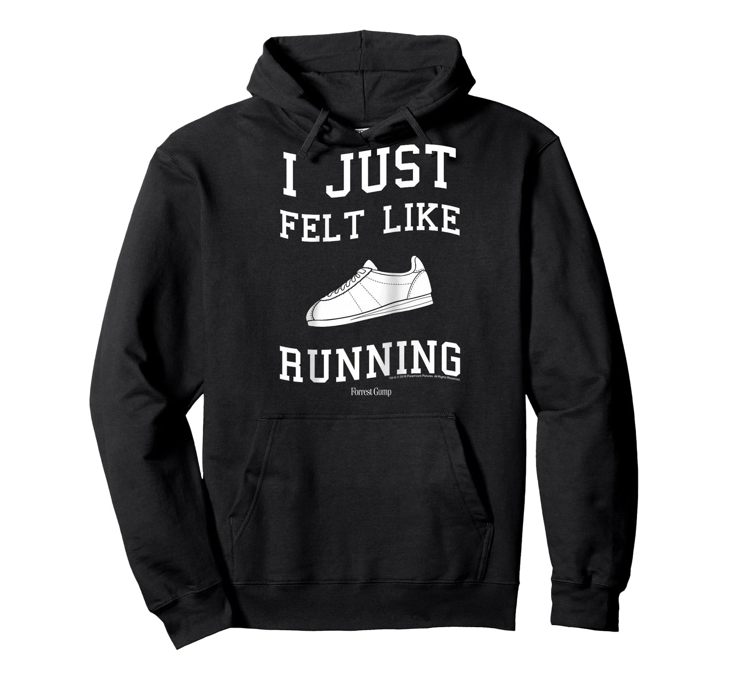 Forrest Gump I Just Felt Like Running Quote Raglan Baseball Tee