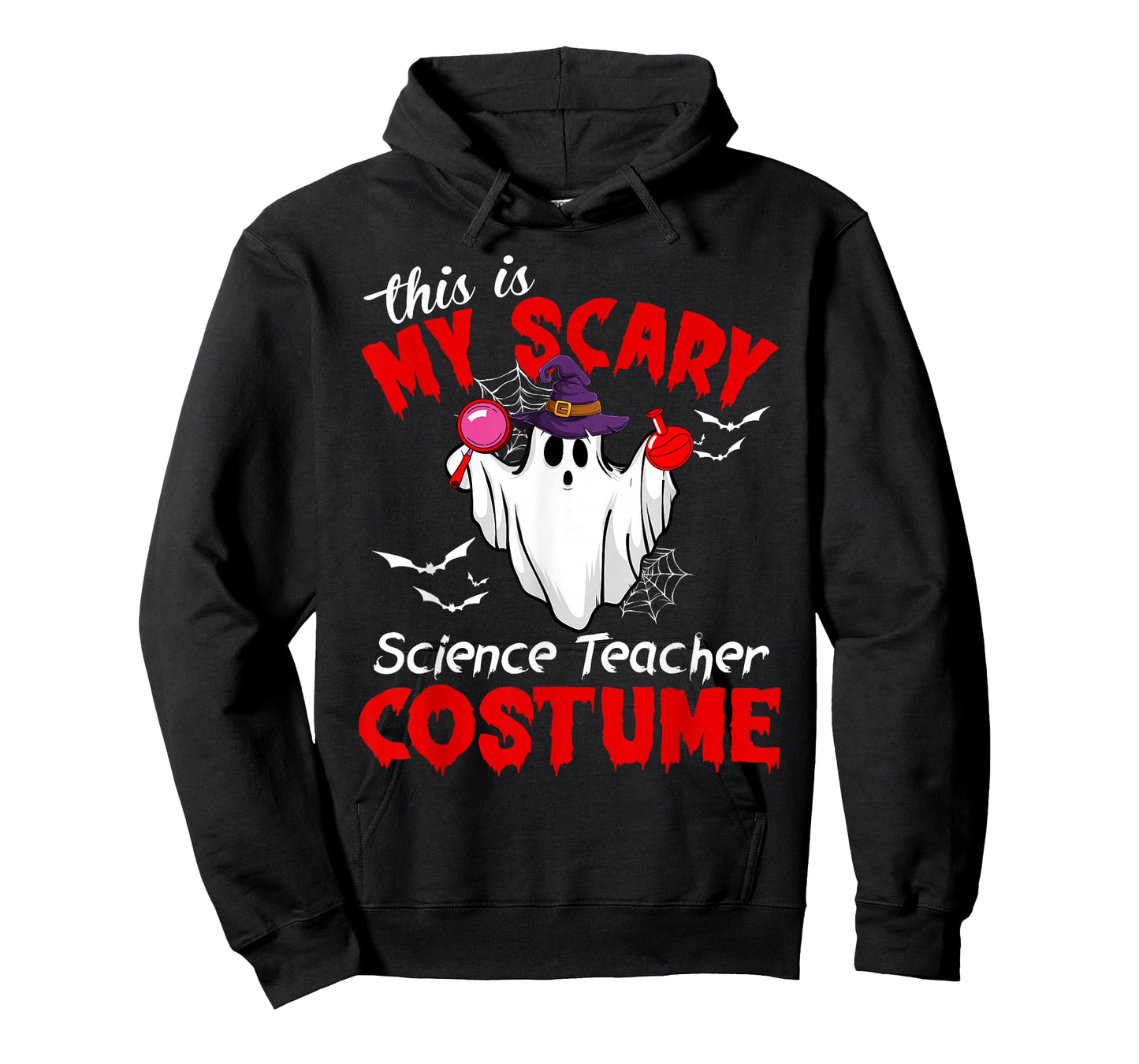 This Is My Scary Science Teacher Costume Ghost Halloween T-Shirt