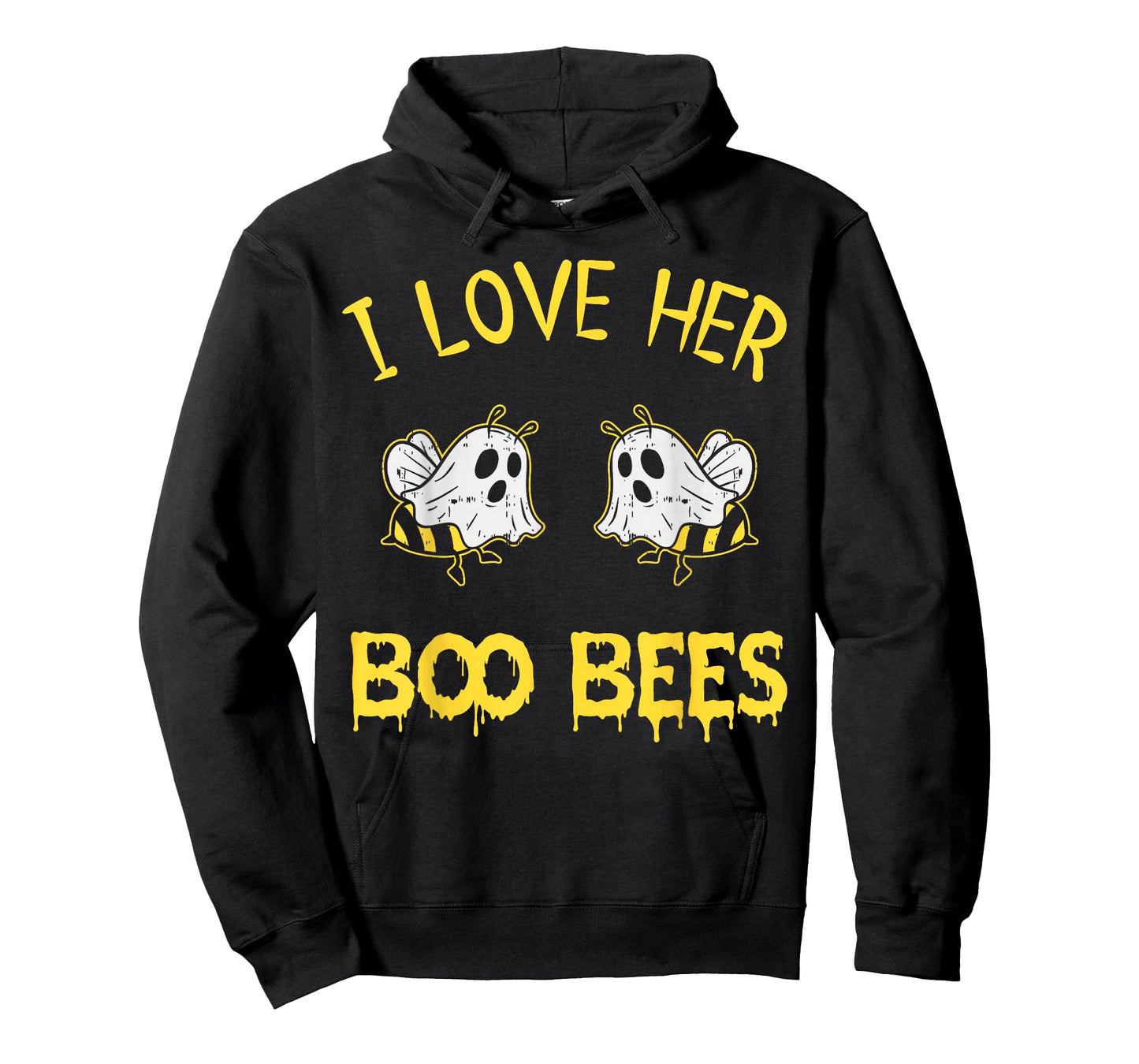 I Love Her Boo Bees Couples Halloween Adult Costume His Men T-Shirt