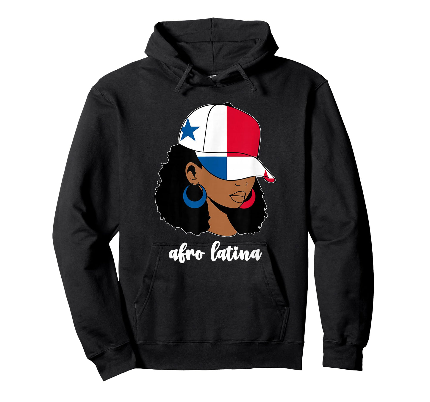 Black Afro Latina Panamanian Girl Women Panama Flag Panameña T-Shirt