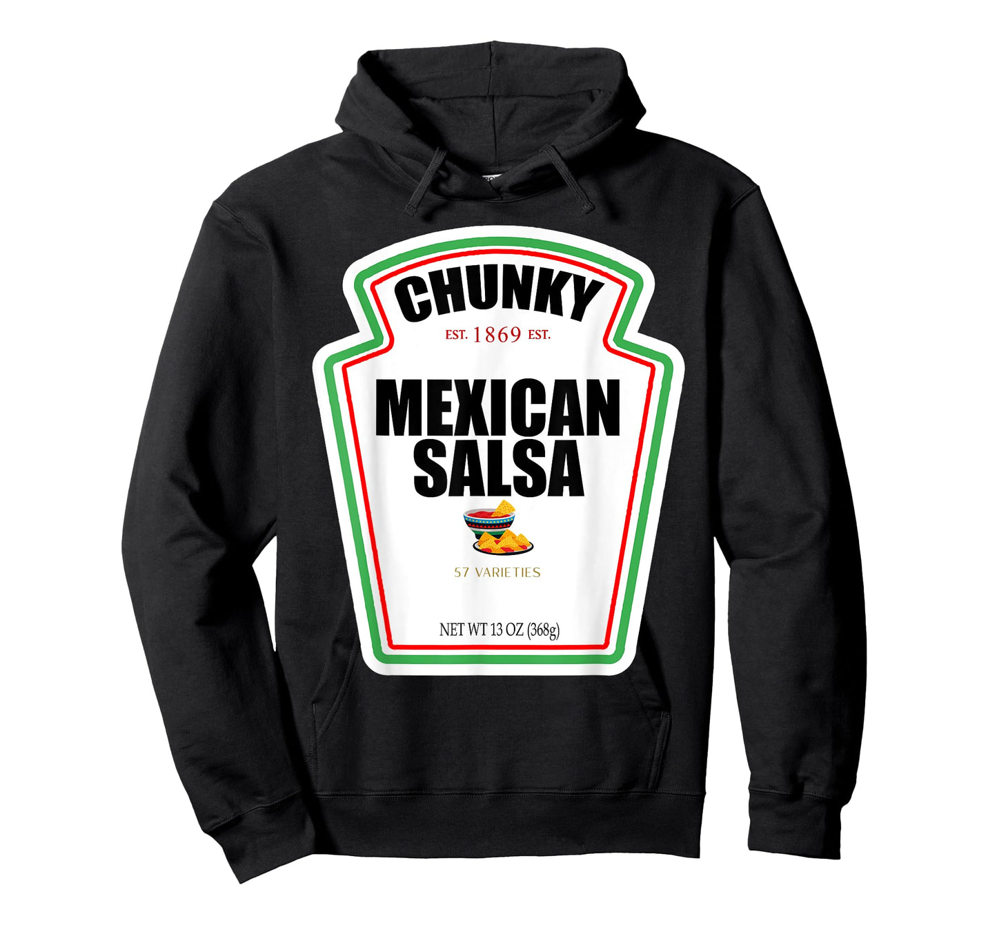 Halloween Matching Costume Chunky Mexican Salsa Bottle Label T-Shirt