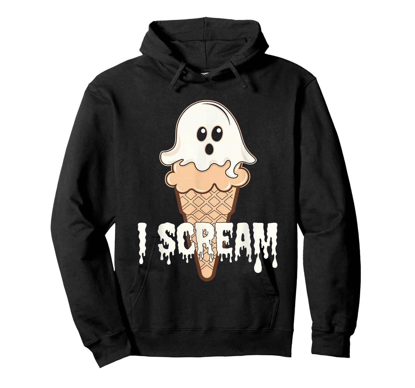 I Scream Ice Cream Ghost Halloween Costume Spooky T-Shirt