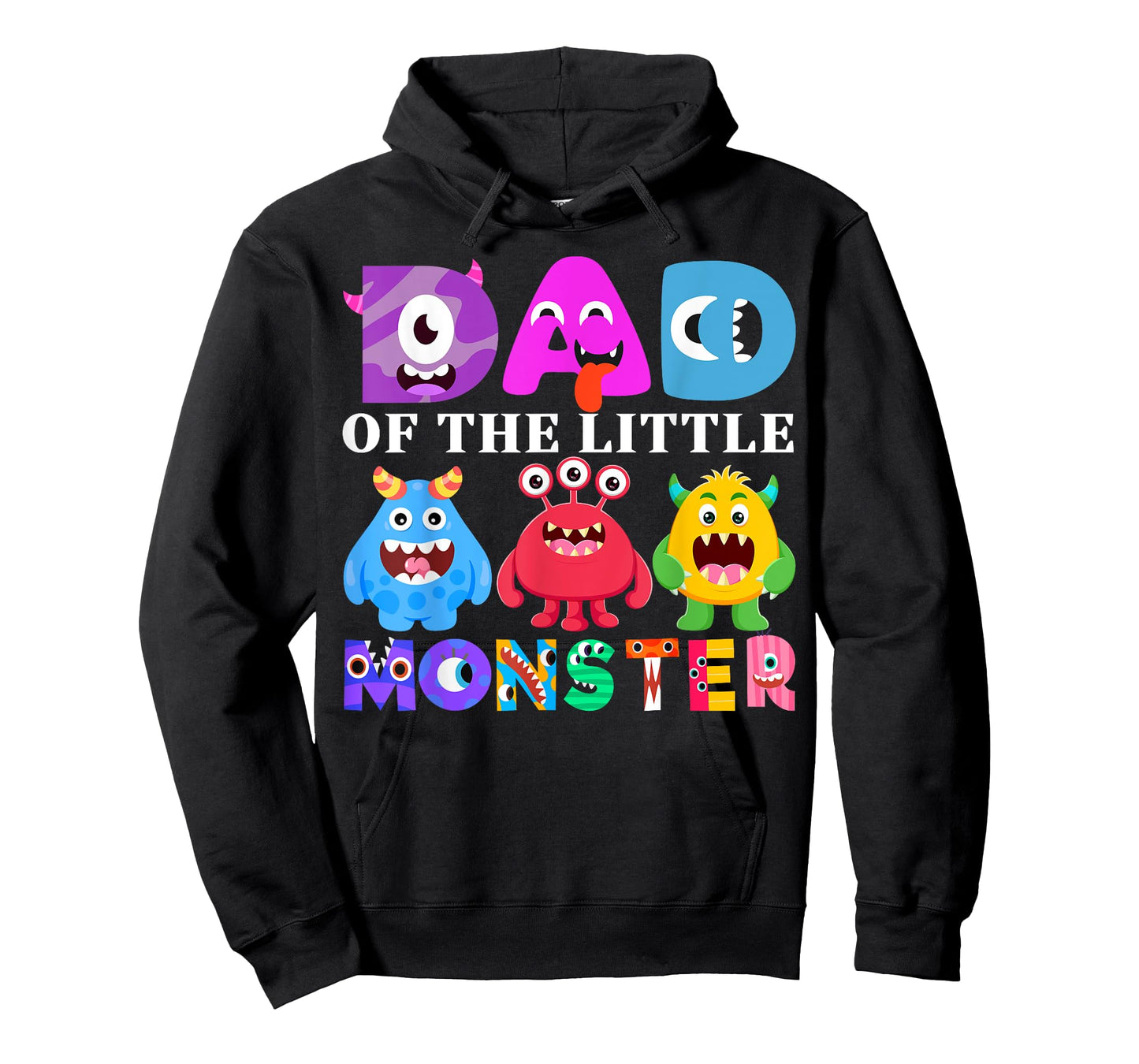 Dad Little Monster Kids 1st Birthday Party Family Monster T-Shirt