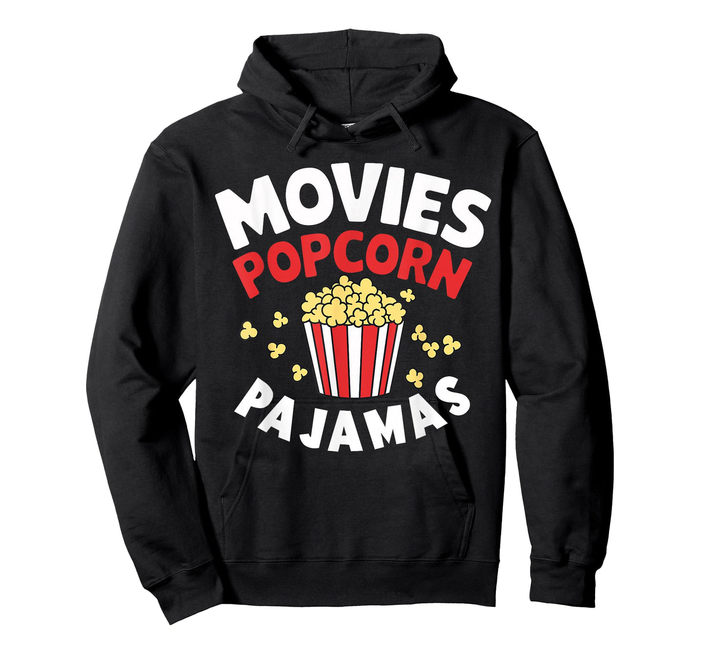 Movies Popcorn And Pajamas Popcorn Movie Night T-Shirt