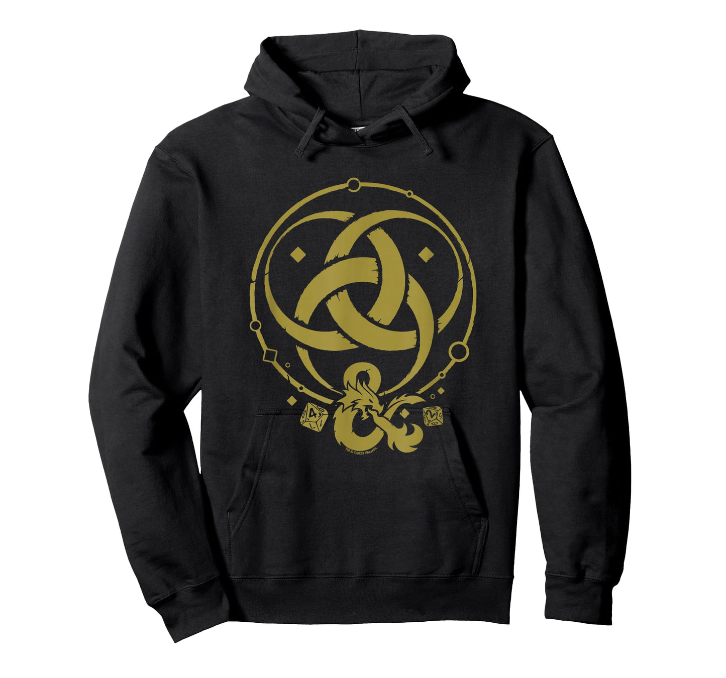 Dungeons & Dragons 50th Anniversary Gold Flame Vintage Logo T-Shirt