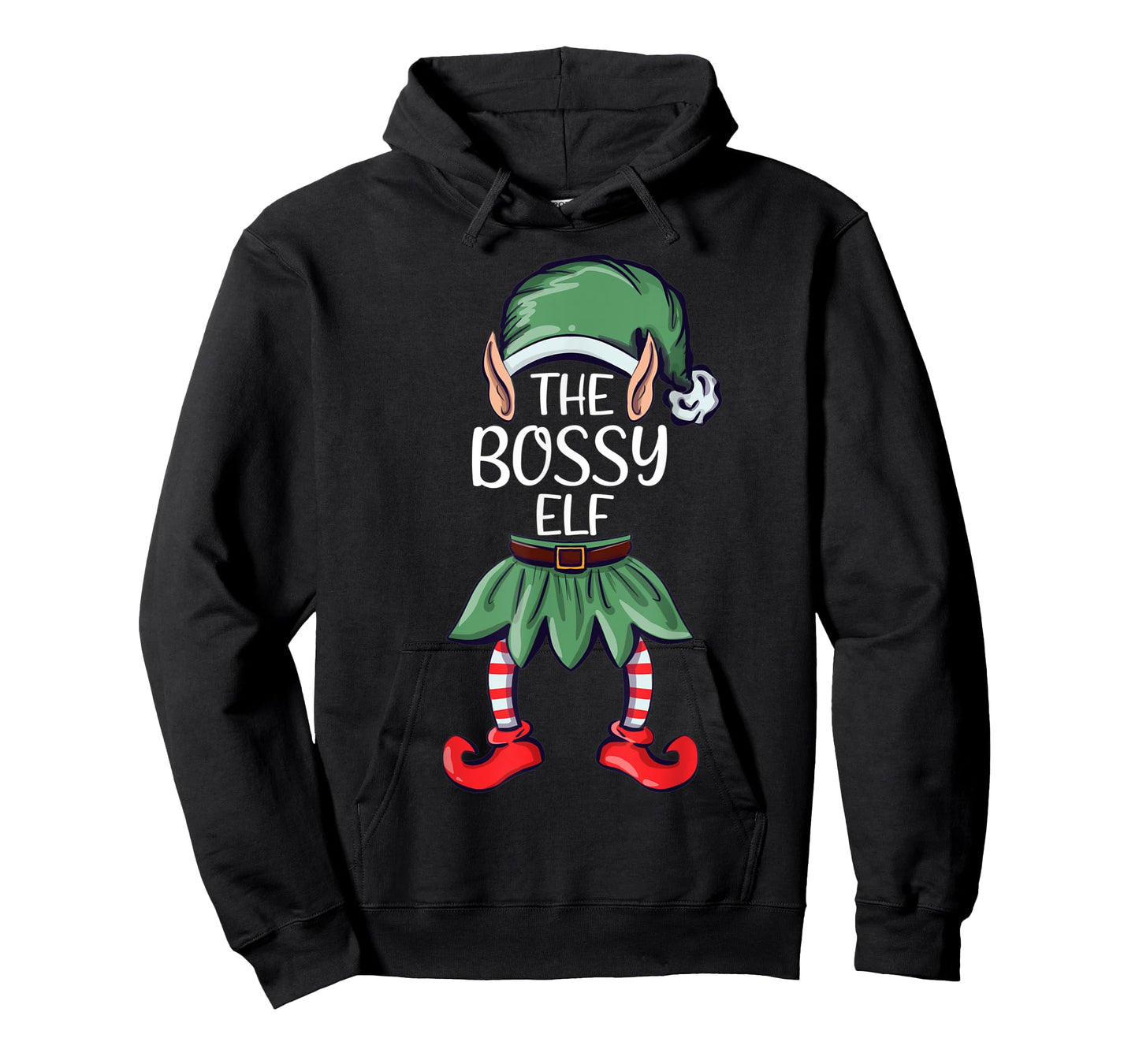 The Bossy Elf Elf Christmas Matching Family Group Elf T-Shirt