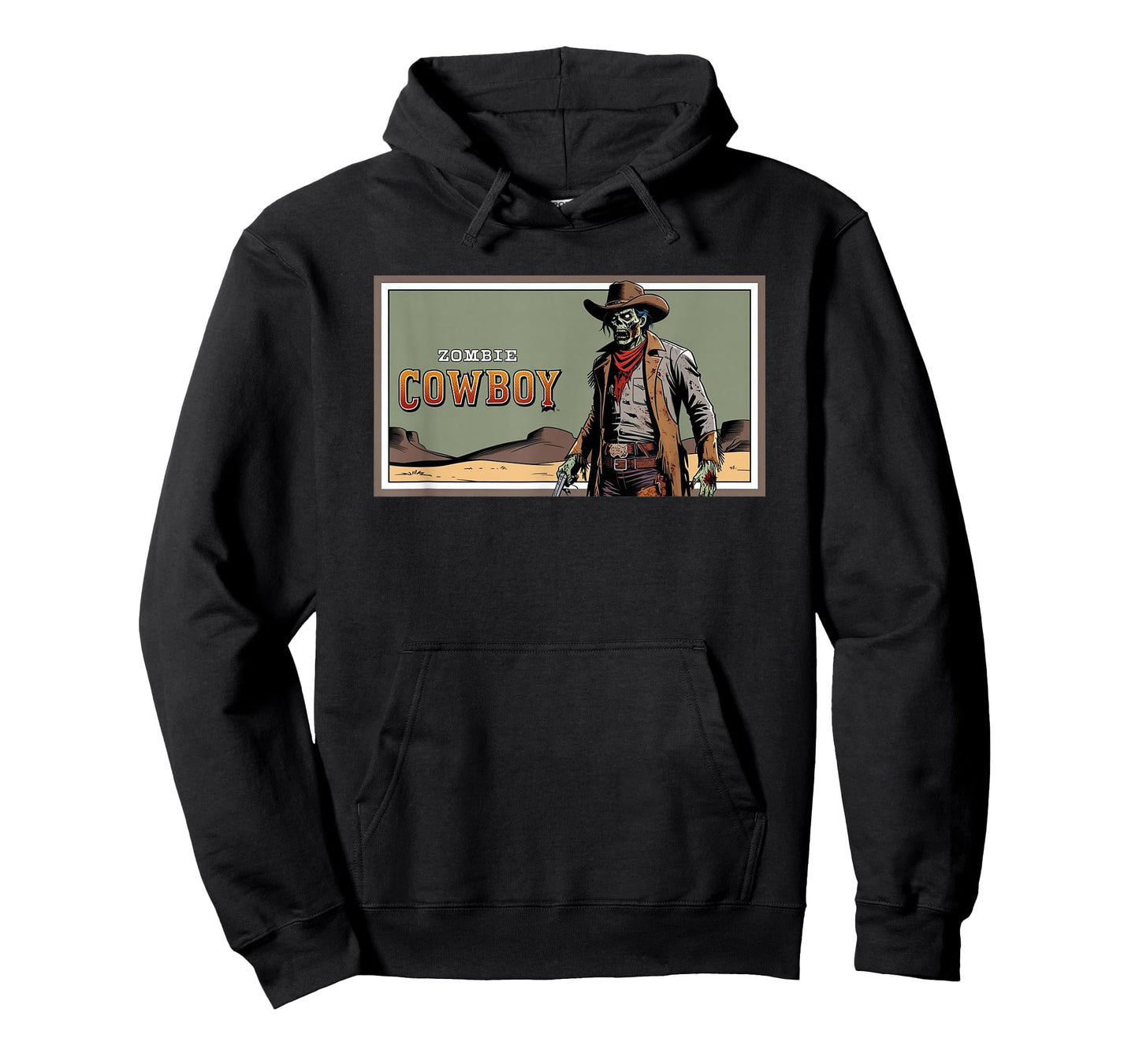 Zombie Cowboy Western Comic T-Shirt