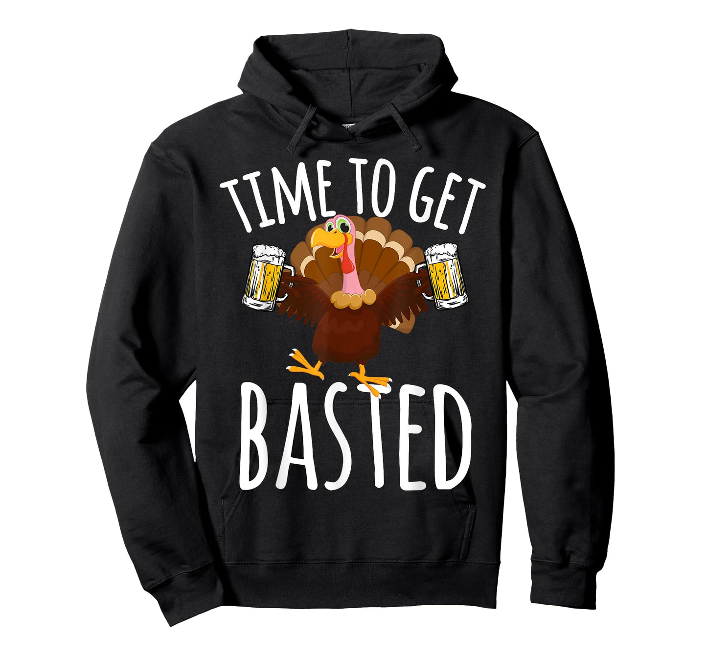 Time To Get Basted Funny Beer Thanksgiving Turkey Gift T-Shirt