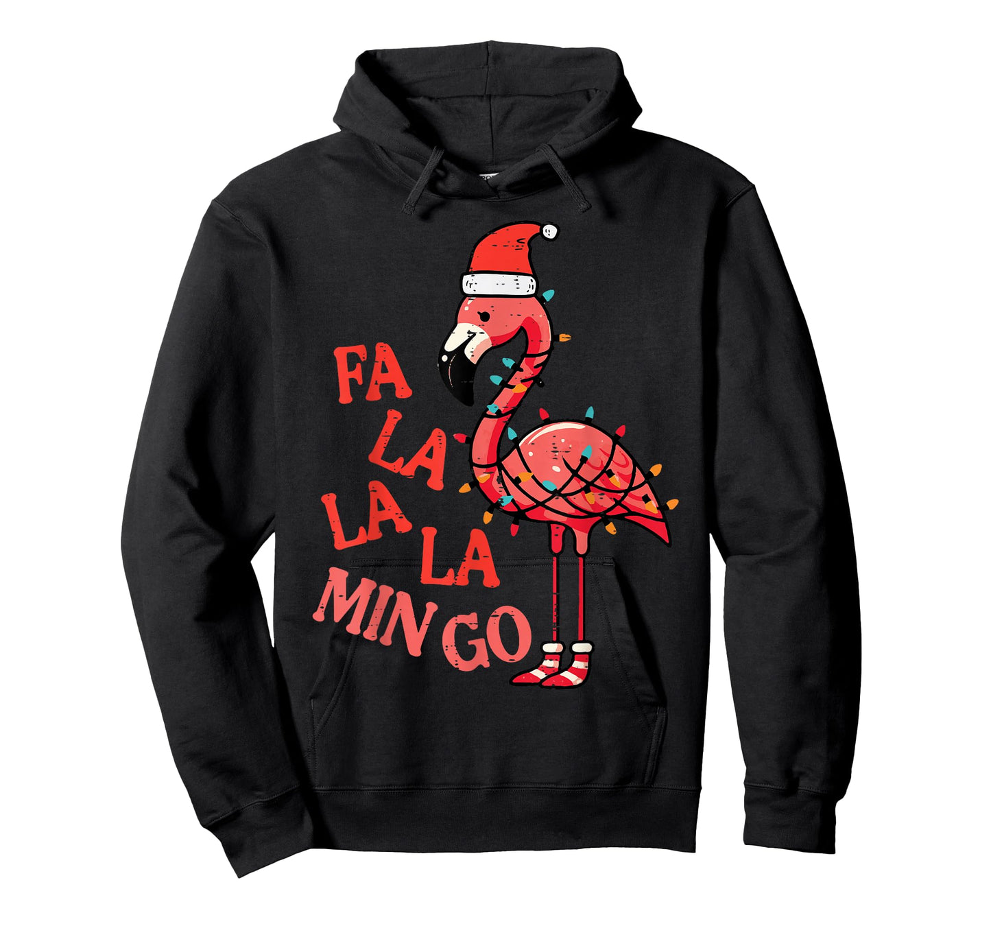 Christmas Flamingo Fa La La Mingo Funny Xmas Women Men Kids T-Shirt