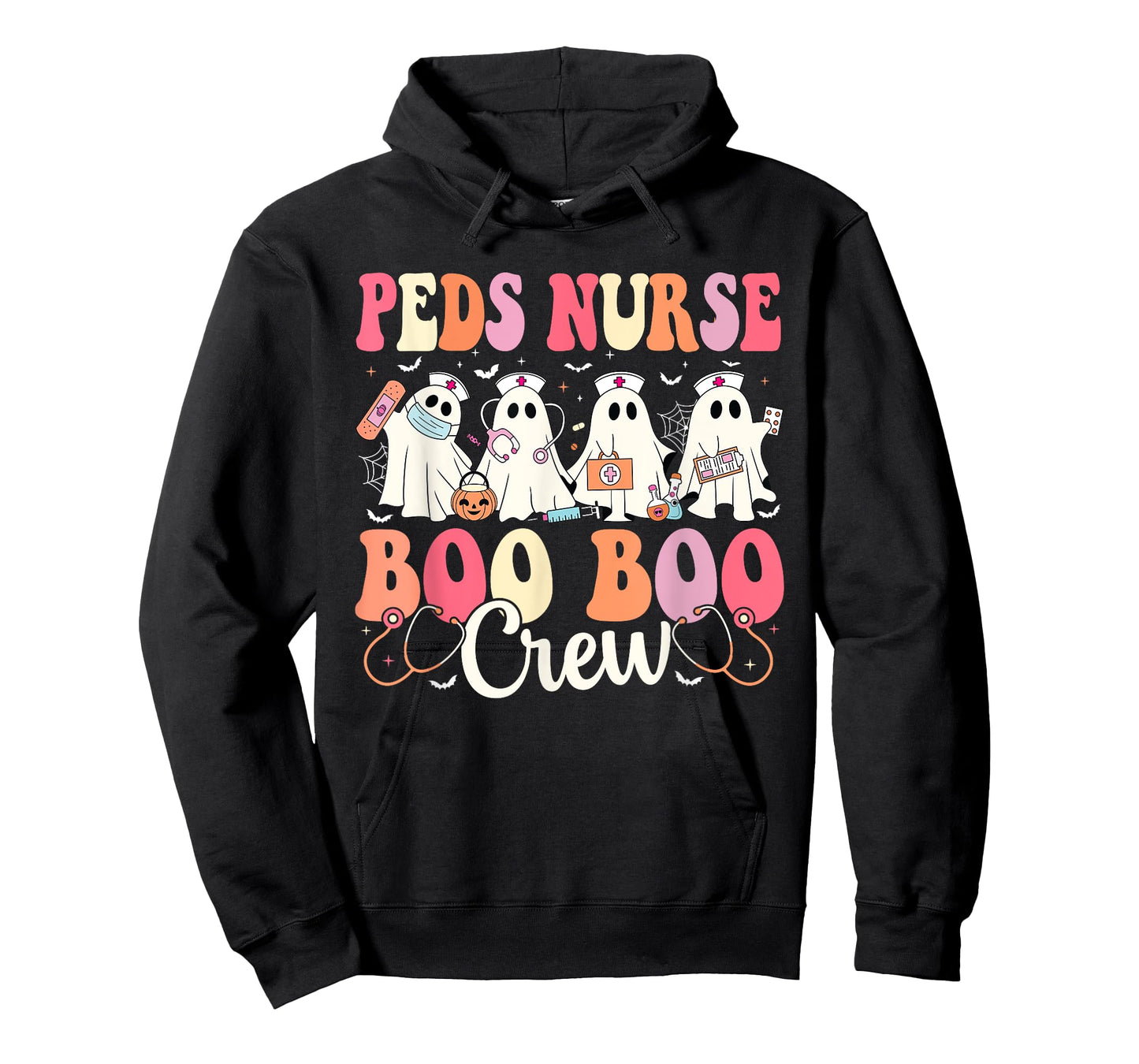 PEDS Nurse Boo Boo Crew Ghost Nurse Halloween PEDS Nurse T-Shirt