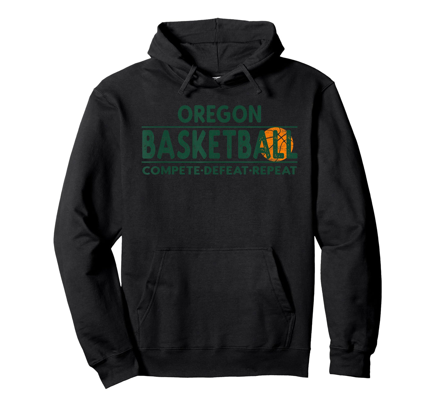 Oregon Basketball Merch - Compete Defeat Repeat T-Shirt
