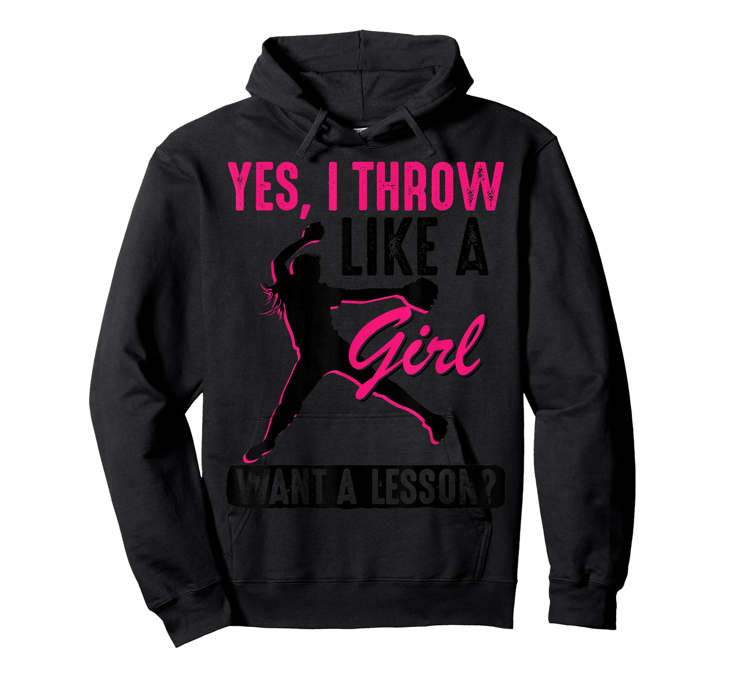 Yes, I Throw Like A Girl | Cool Pitchers Funny Softball Gift T-Shirt